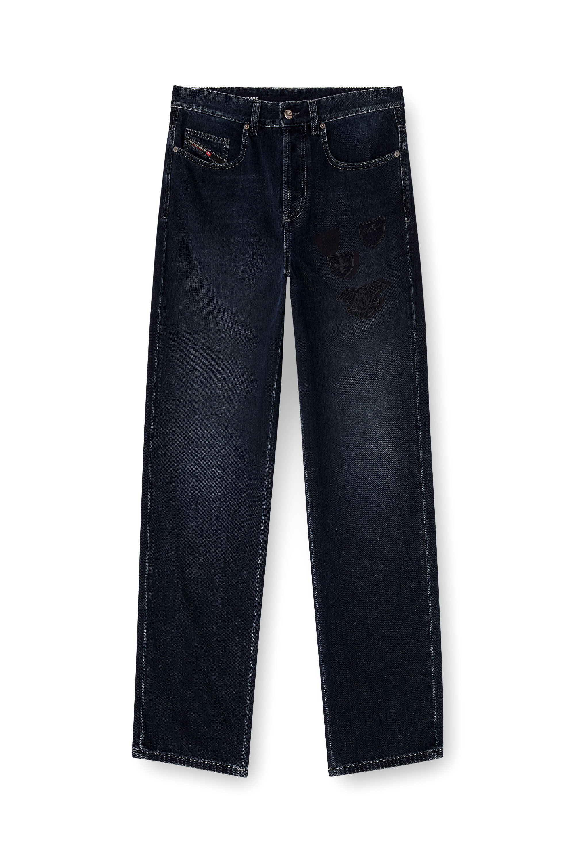 Diesel - Man's Relaxed Jeans 2001 D-Macro 09Q19, Dark Blue - 4
