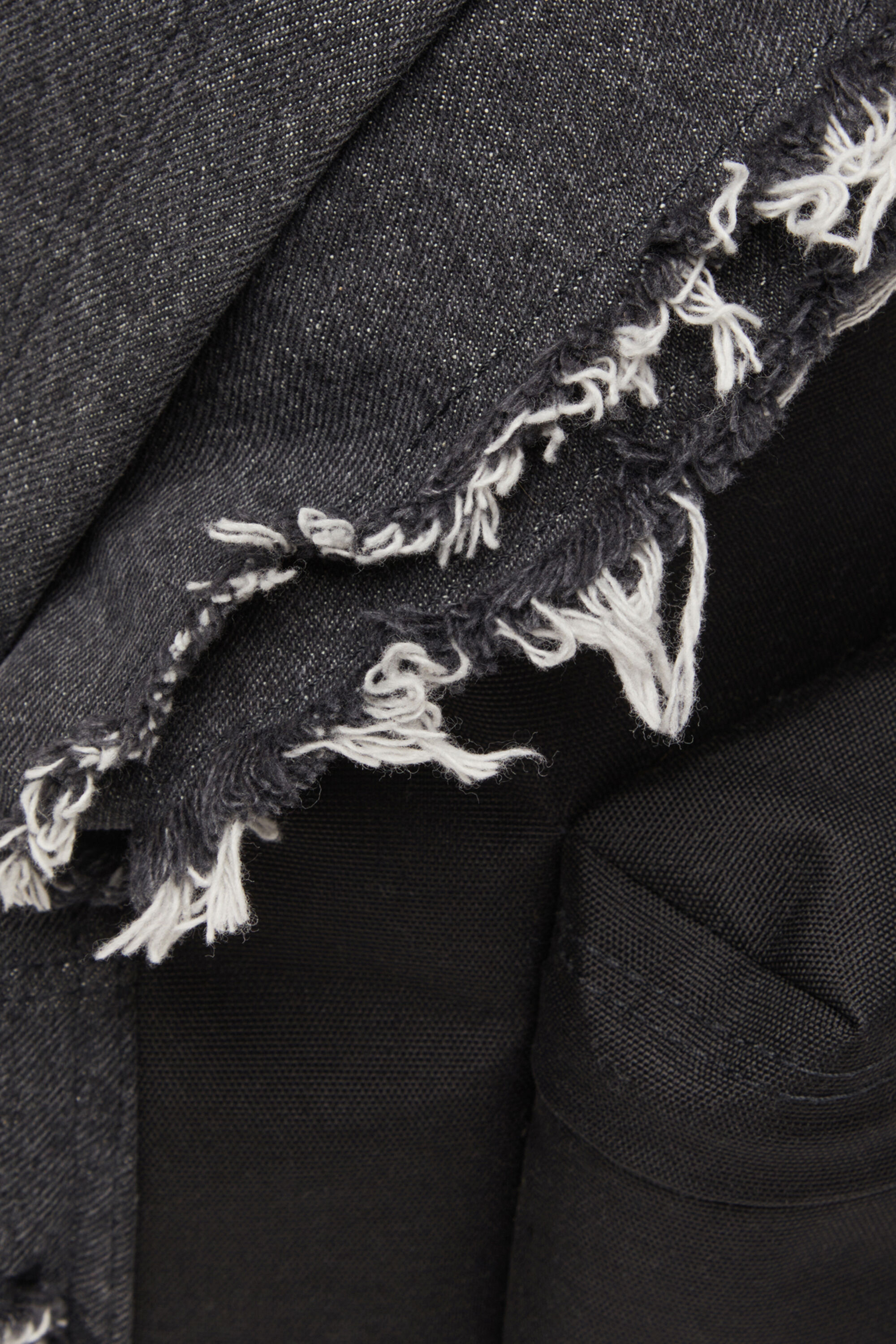 Diesel - DIESEL DAY PAK'R, Unisex's Backpack in destroyed denim and CORDURA® in Black - 5