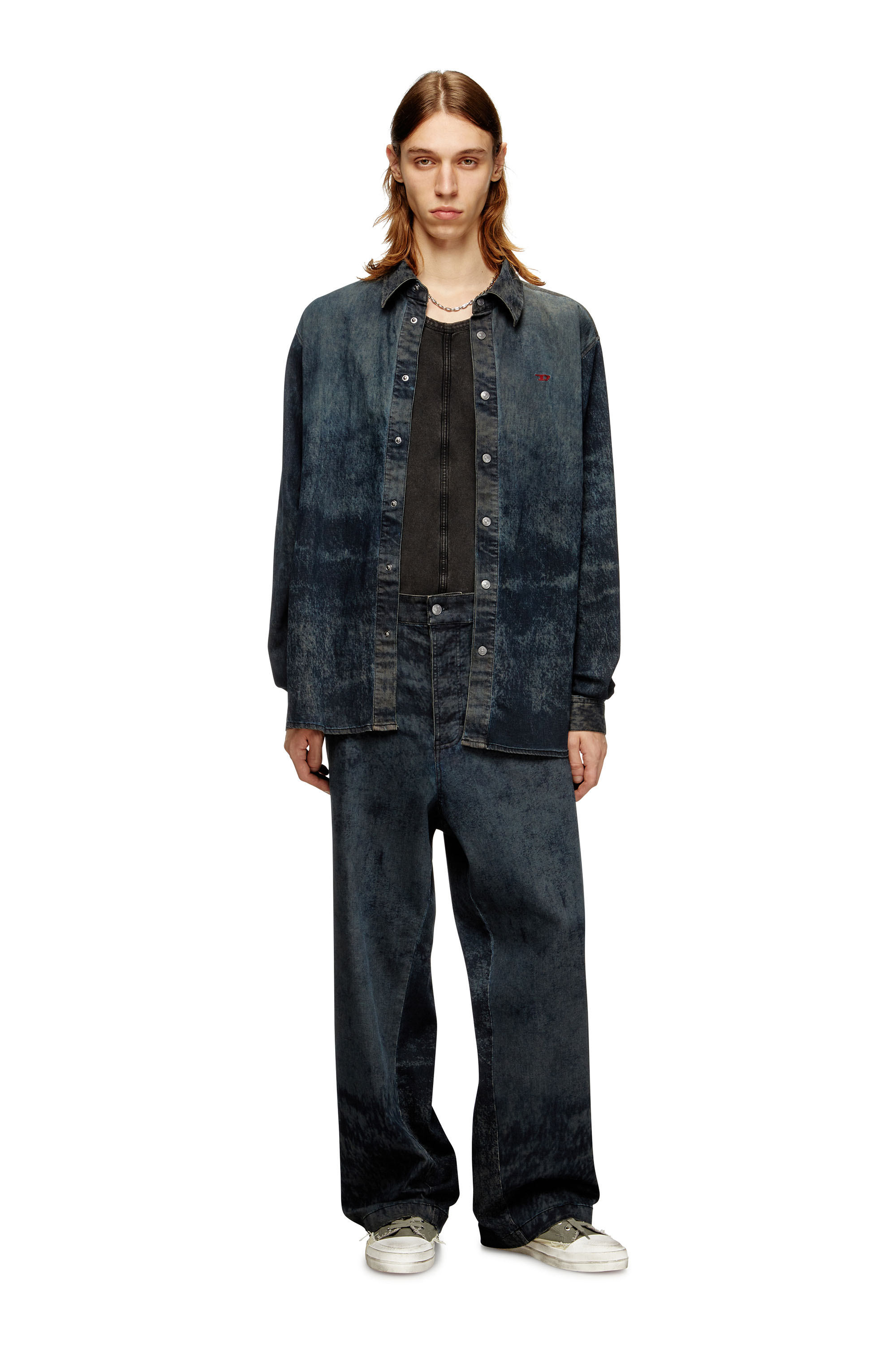 Diesel - P-LIVERY-B, Man's Utility pants in cotton blend in Black - 2