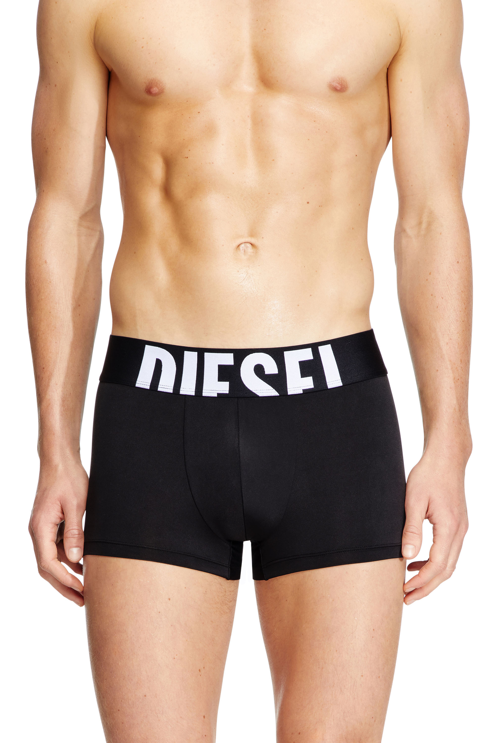 Diesel - Three-pack boxer briefs in microfibre - Trunks - Man - Black