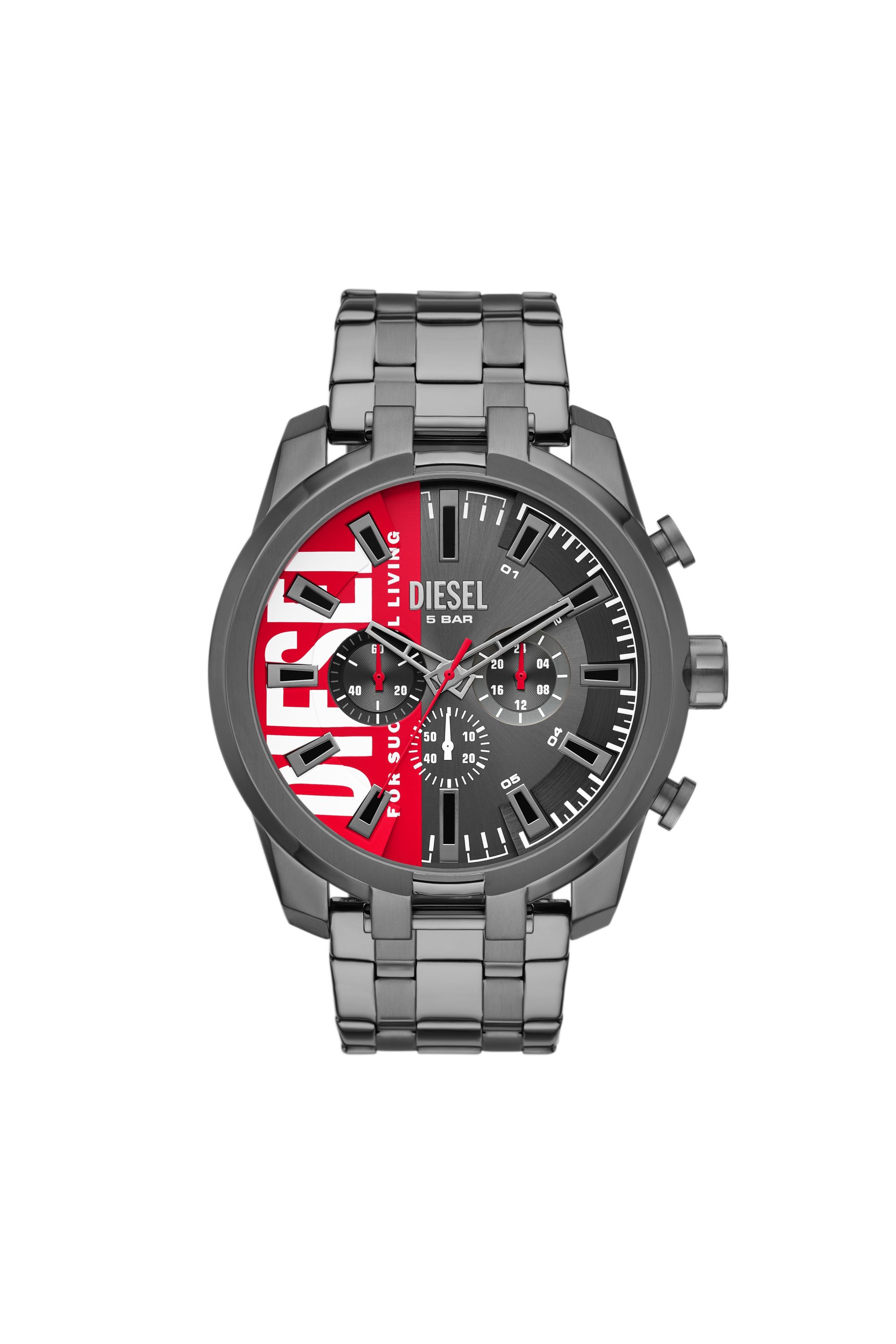 Diesel - Split Stainless Steel Watch - Timeframes - Man - Grey