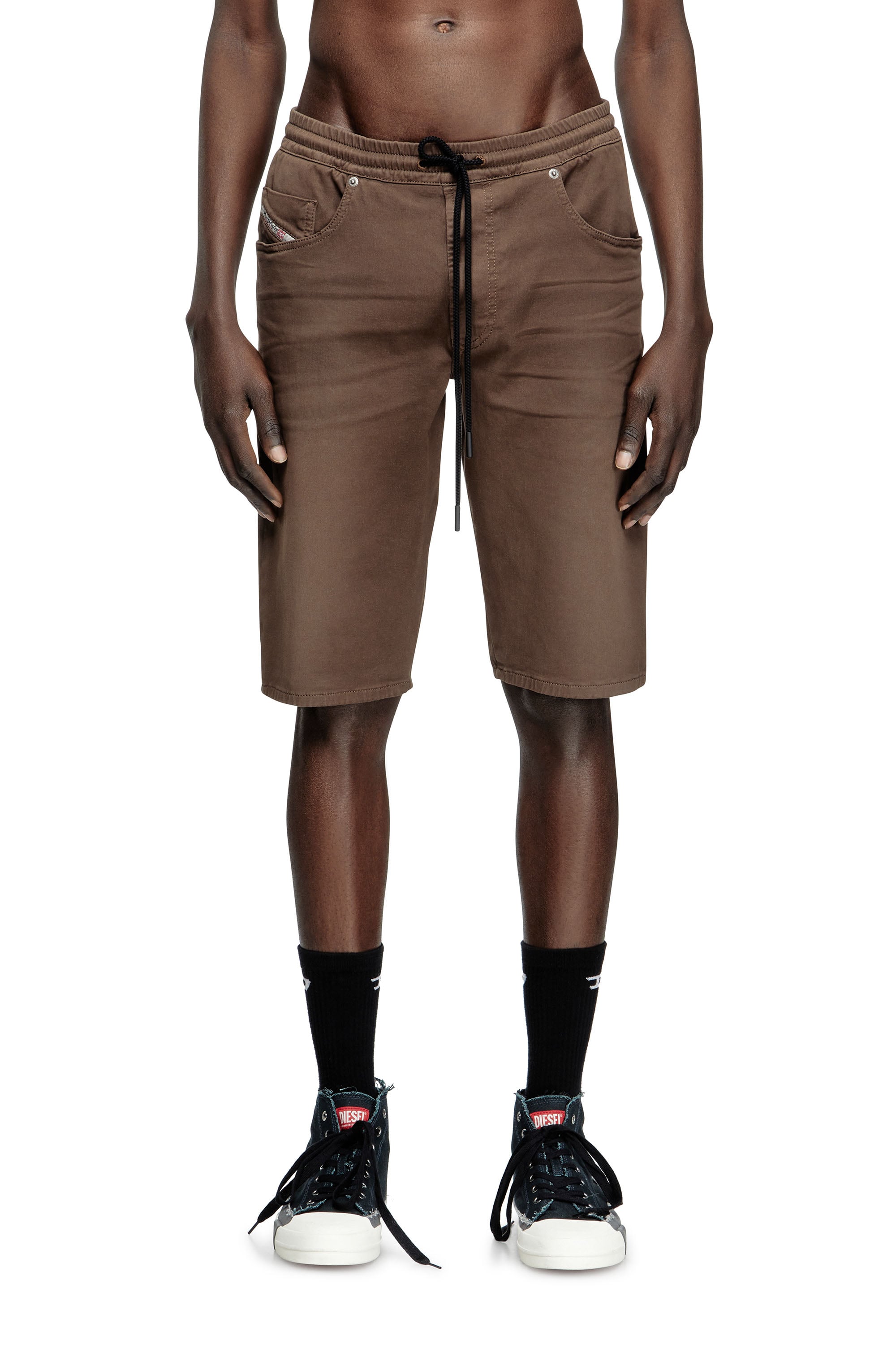 Diesel - Chino shorts in JoggJeans - Denim short pants - Man - Brown
