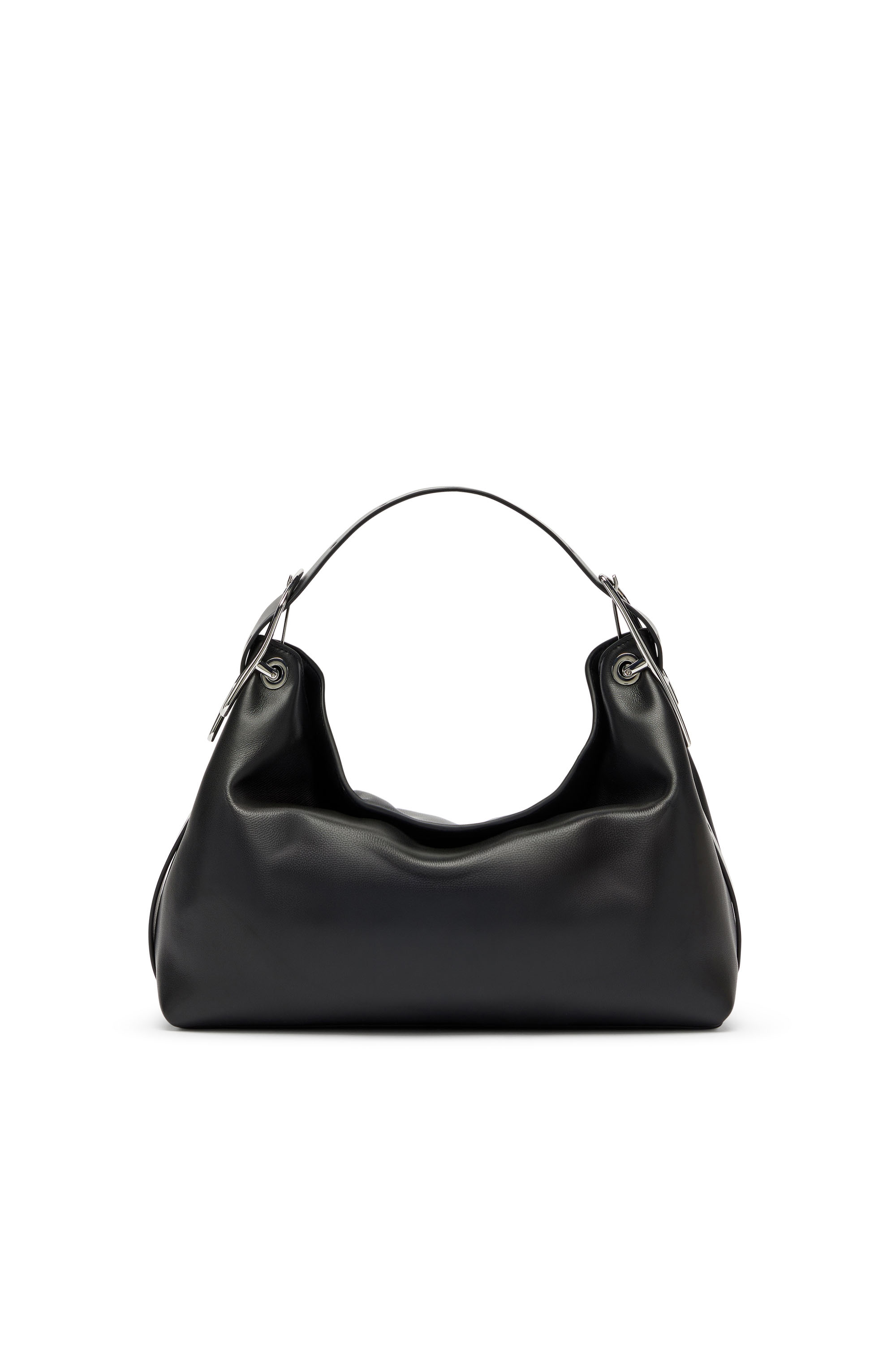 Diesel Mulher Preto - D-Line-Leather Shoulder Bag - Shoulder Bags - Woman Uni