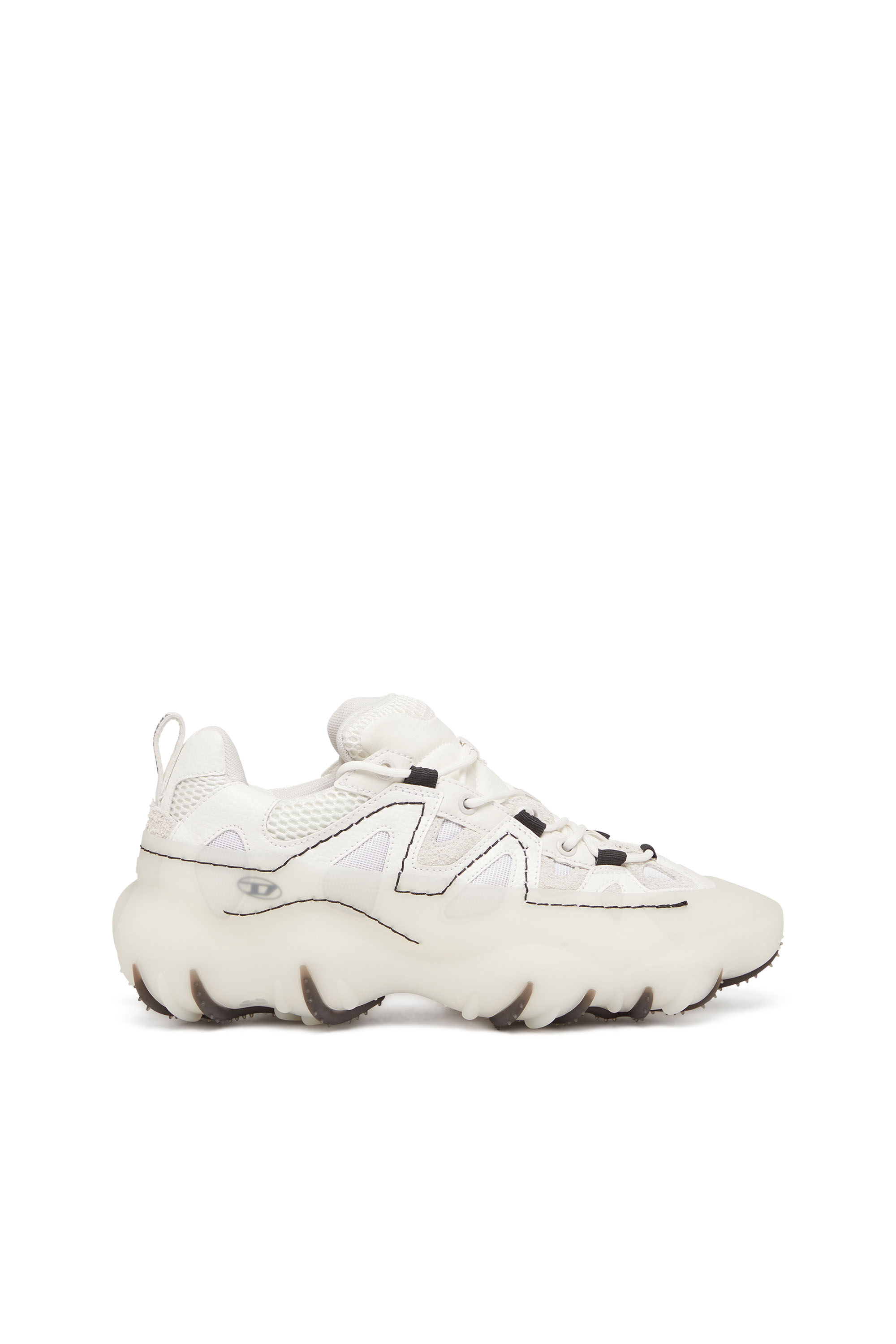 Diesel - S-Prototype P1-Low-top sneakers with rubber overlay - Sneakers - Woman - White