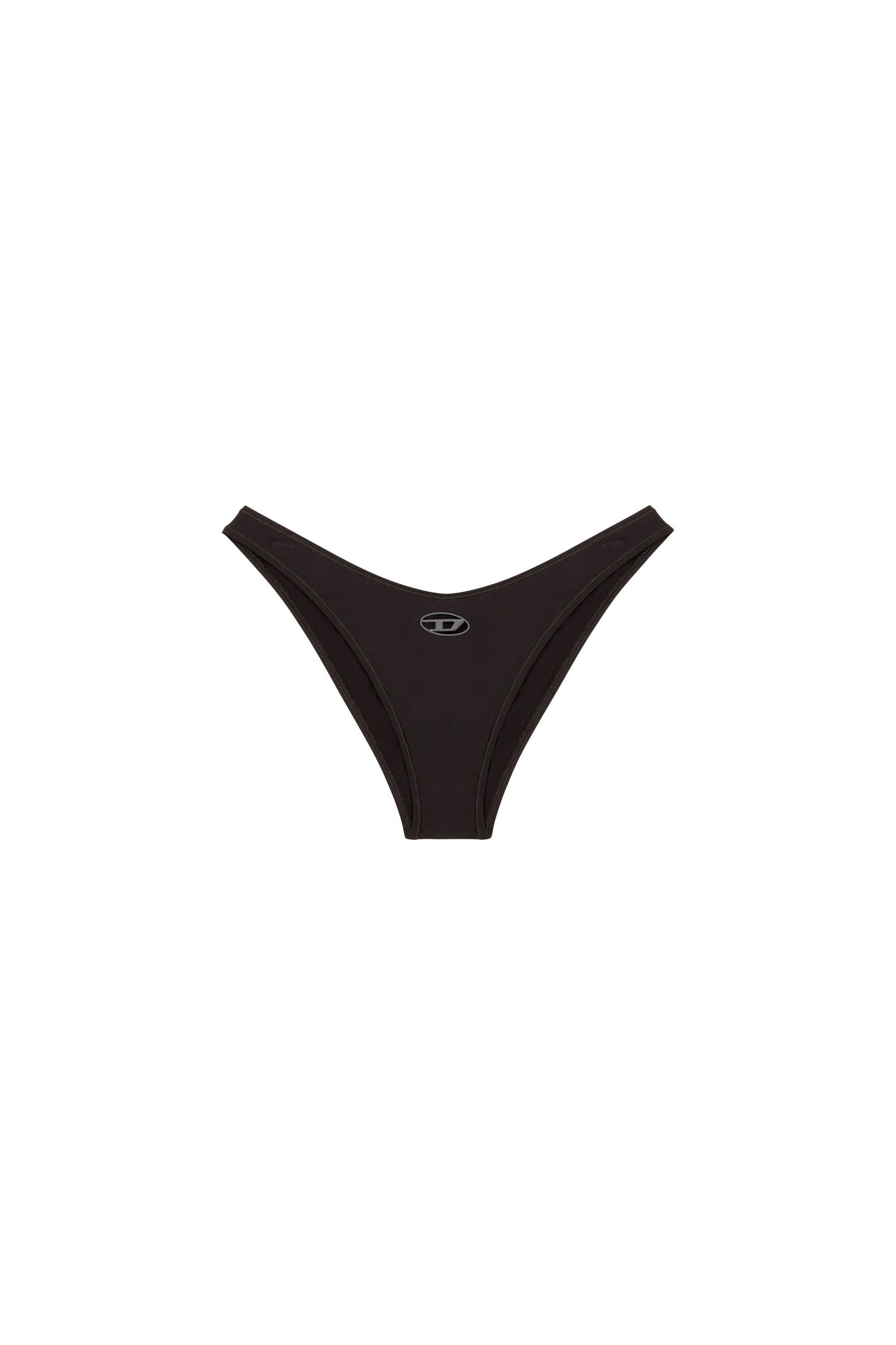 Diesel - PUNCHY-UTLT, Woman's Microfibre briefs with cut-out logo in Black - 3