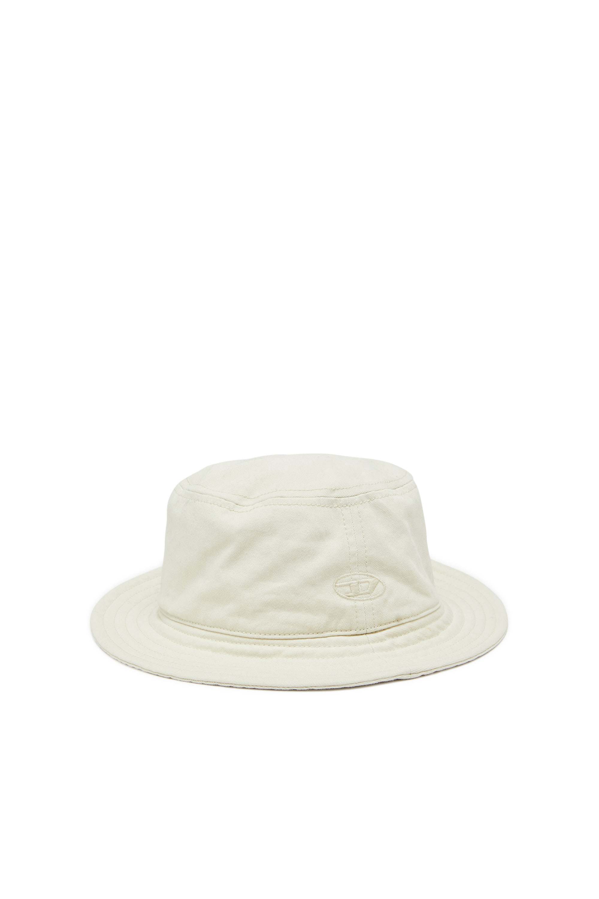 Diesel - Bucket hat with tonal logo embroidery - Caps - Man - White