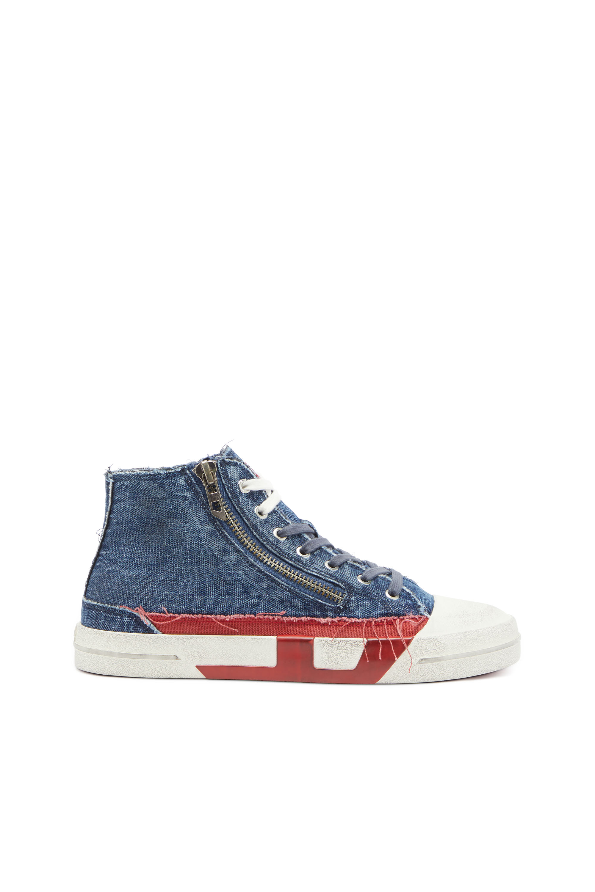 Diesel Men's Blue - S-D-Verse - Denim Sneakers With D Logo - Sneakers - Man Size 41