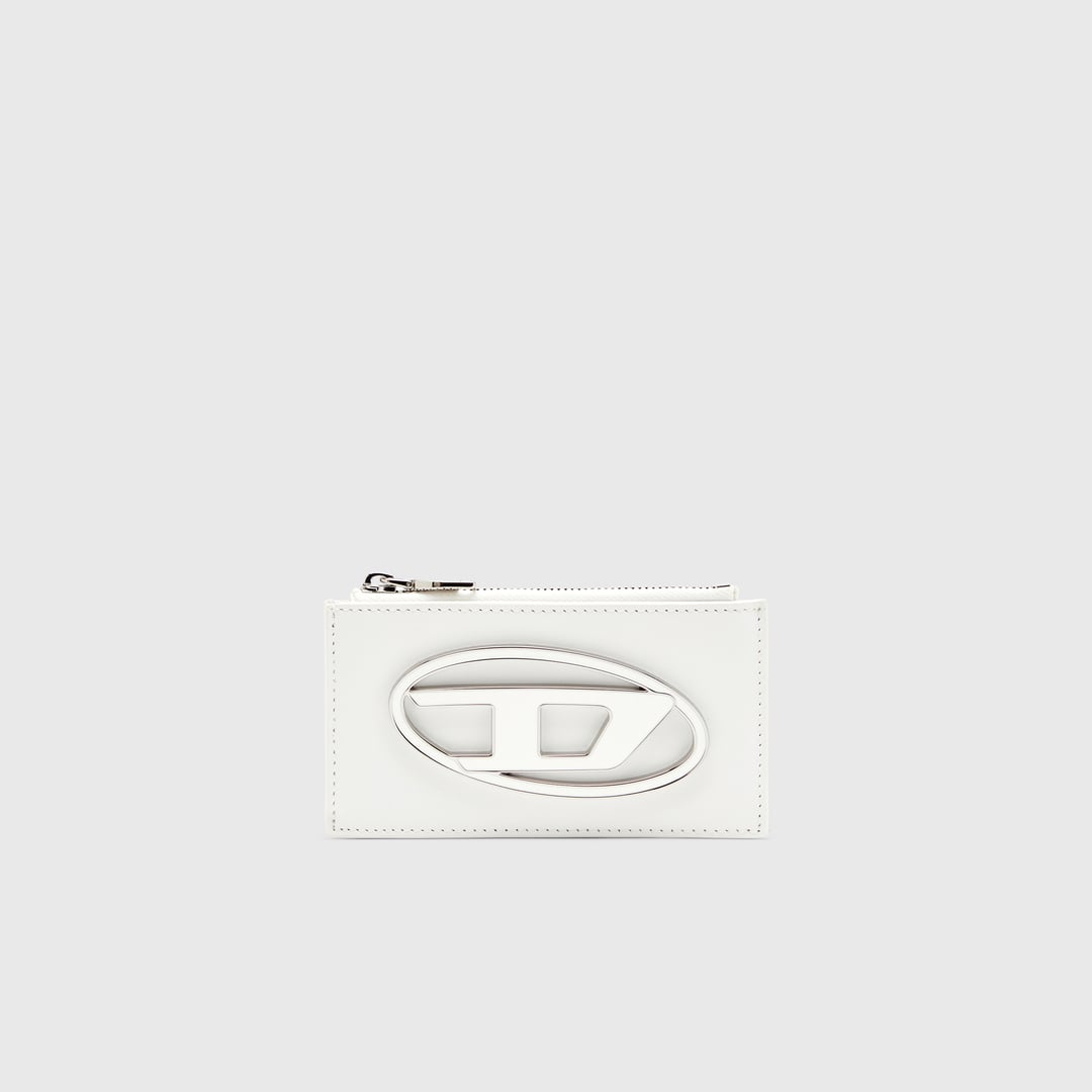 Diesel - Flat card holder in nappa leather - Card cases - Woman - White