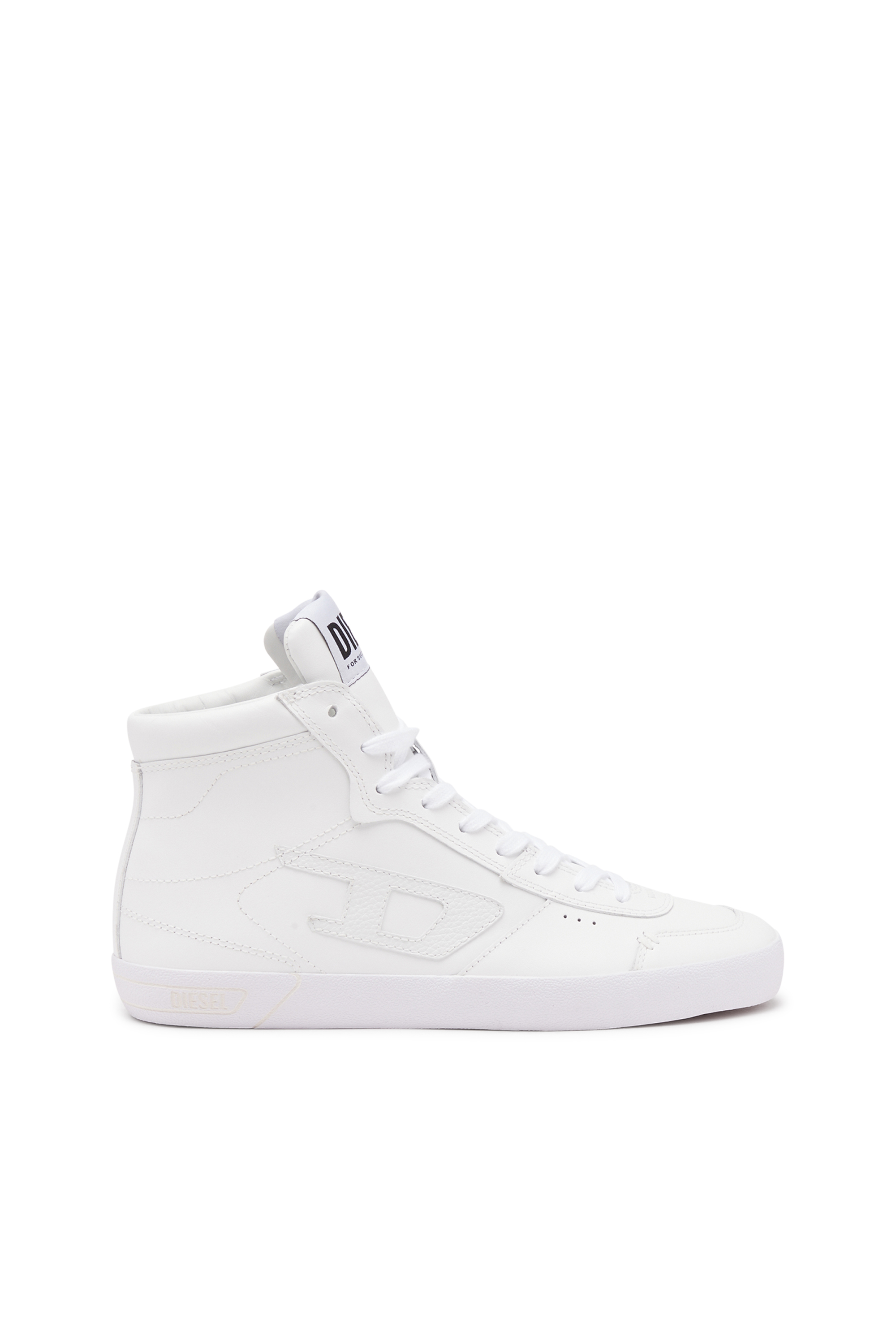 Diesel - S-Leroji Mid W - High-top sneakers in smooth leather - Sneakers - Woman - White