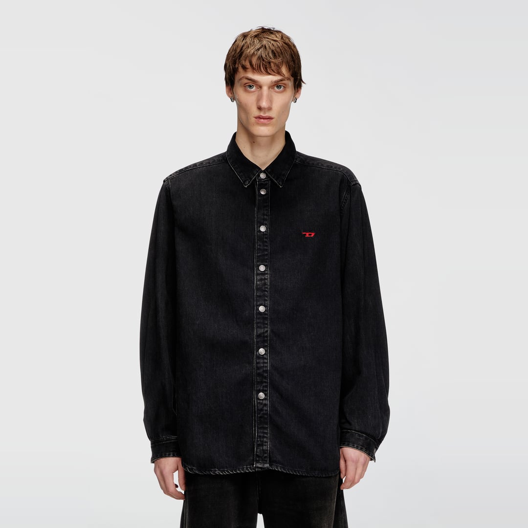 Diesel - Shirt in Tencel denim - Denim Shirts - Man - Black