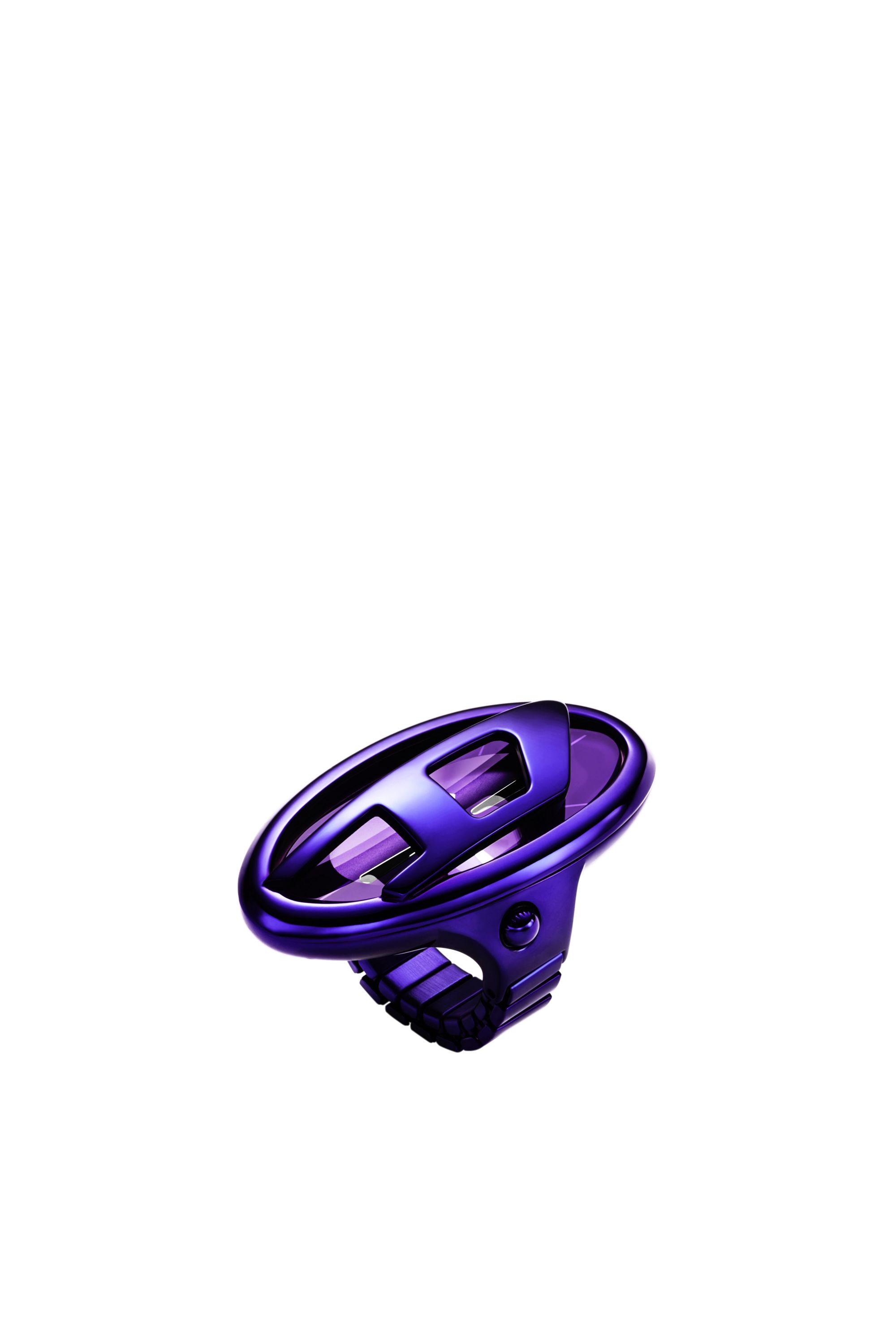 Diesel D-era Purple Stainless Steel Ring Watch In Purple