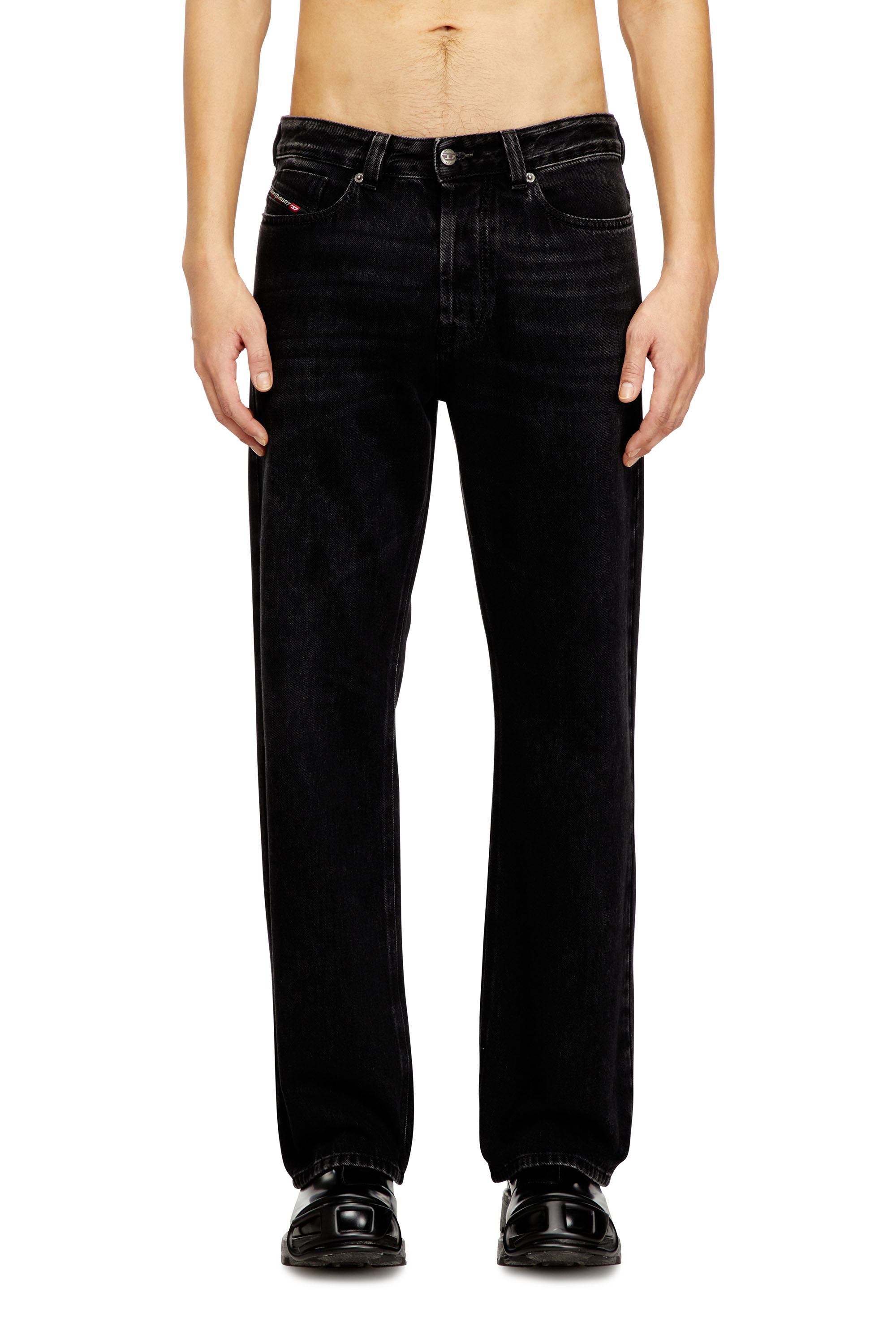 Diesel - Man's Relaxed Jeans 1980 D-Eeper 09P09, Black/Dark grey - 2