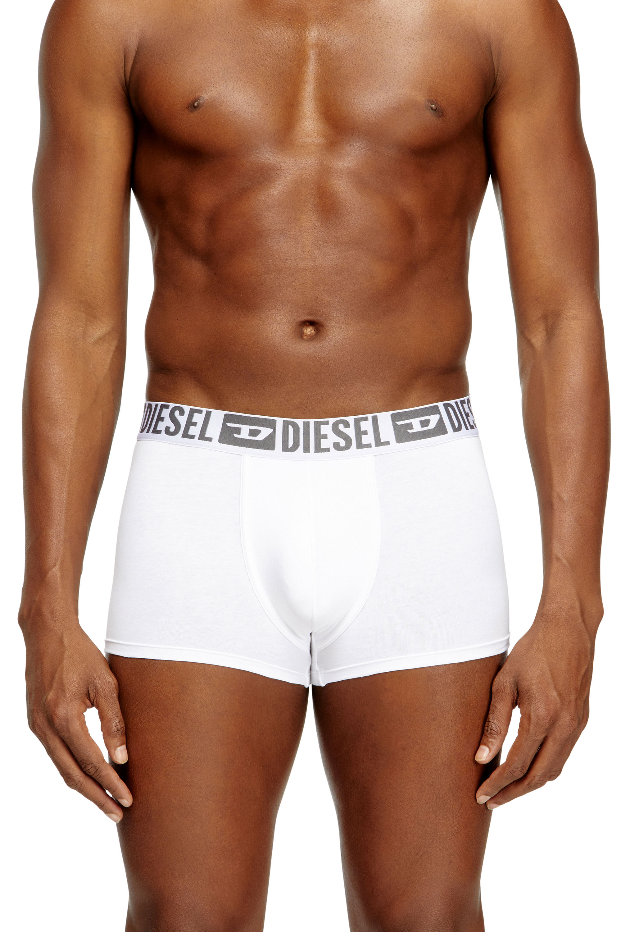 Diesel - Three-pack of stretch cotton boxer briefs with tonal waistband - Trunks - Man - Multicolor