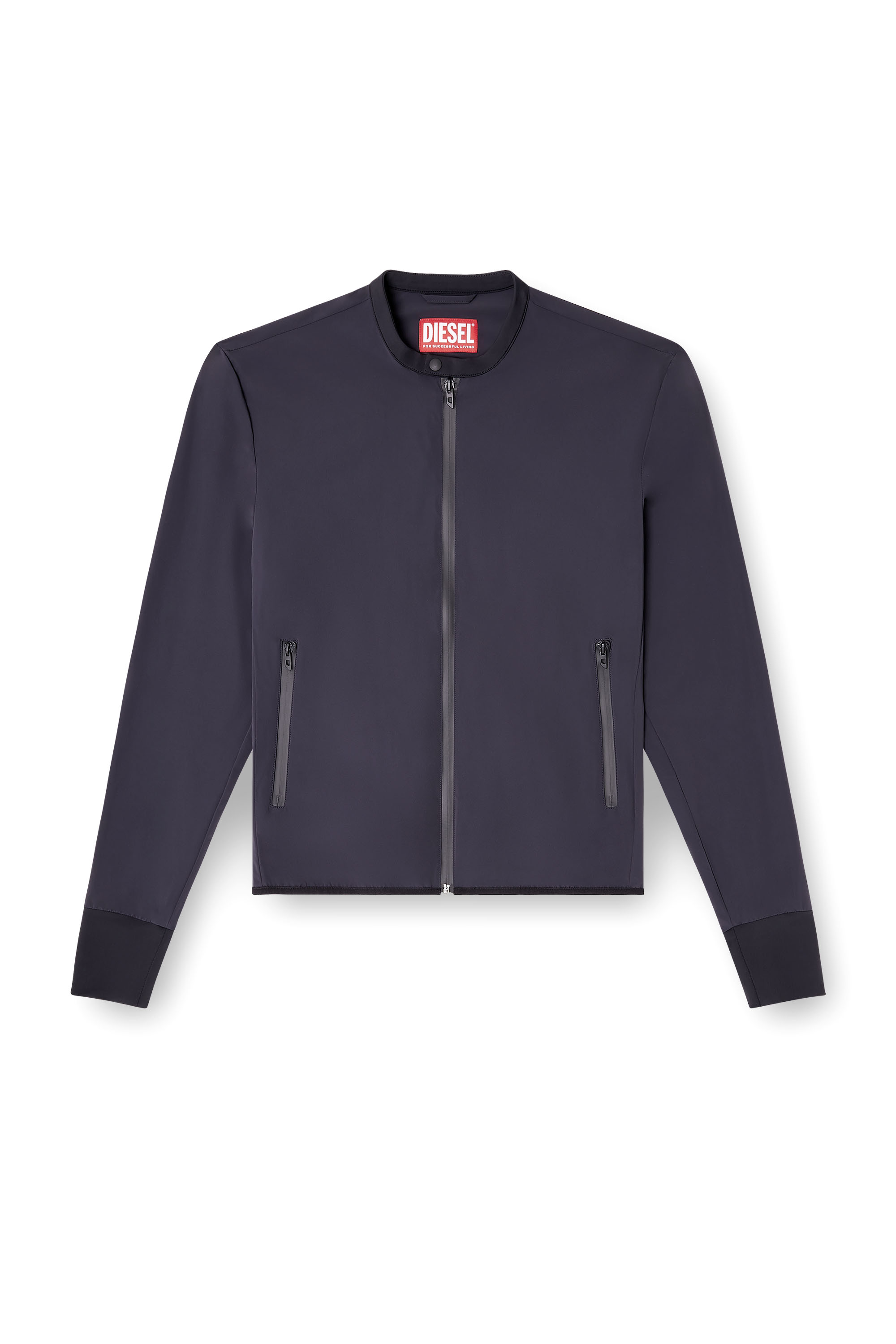 Diesel - J-DOMNALL-NY, Man's Jacket in bi-stretch nylon in Dark Blue - 4