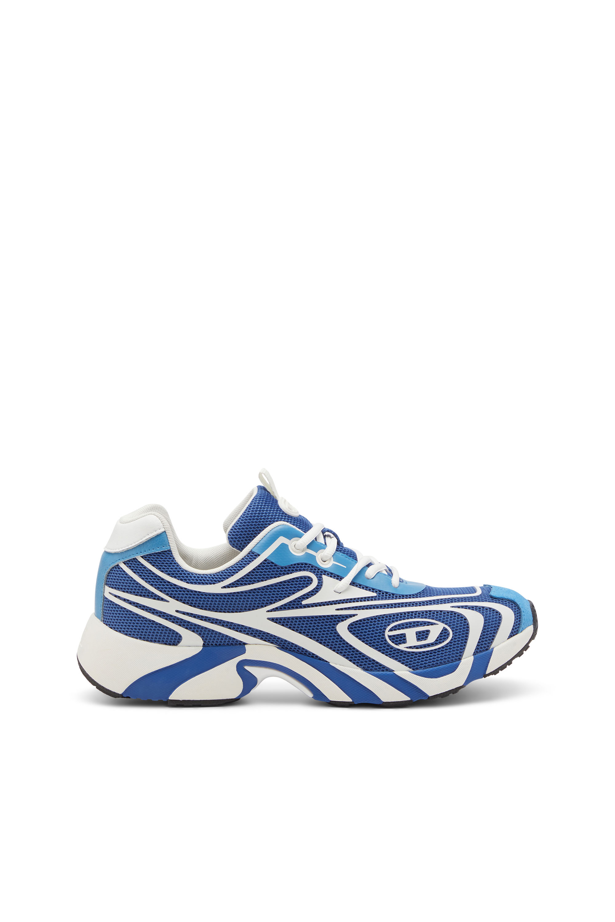 Diesel Swirl Pattern Low Top Sneakers With Rubber Sole In Multi