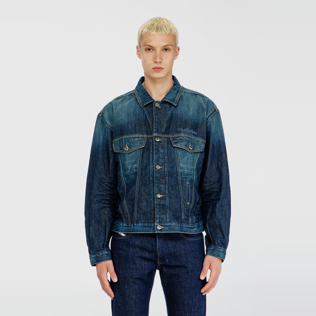 Diesel - Trucker jacket in selvedge denim - Denim Jackets - Unisex - Blue