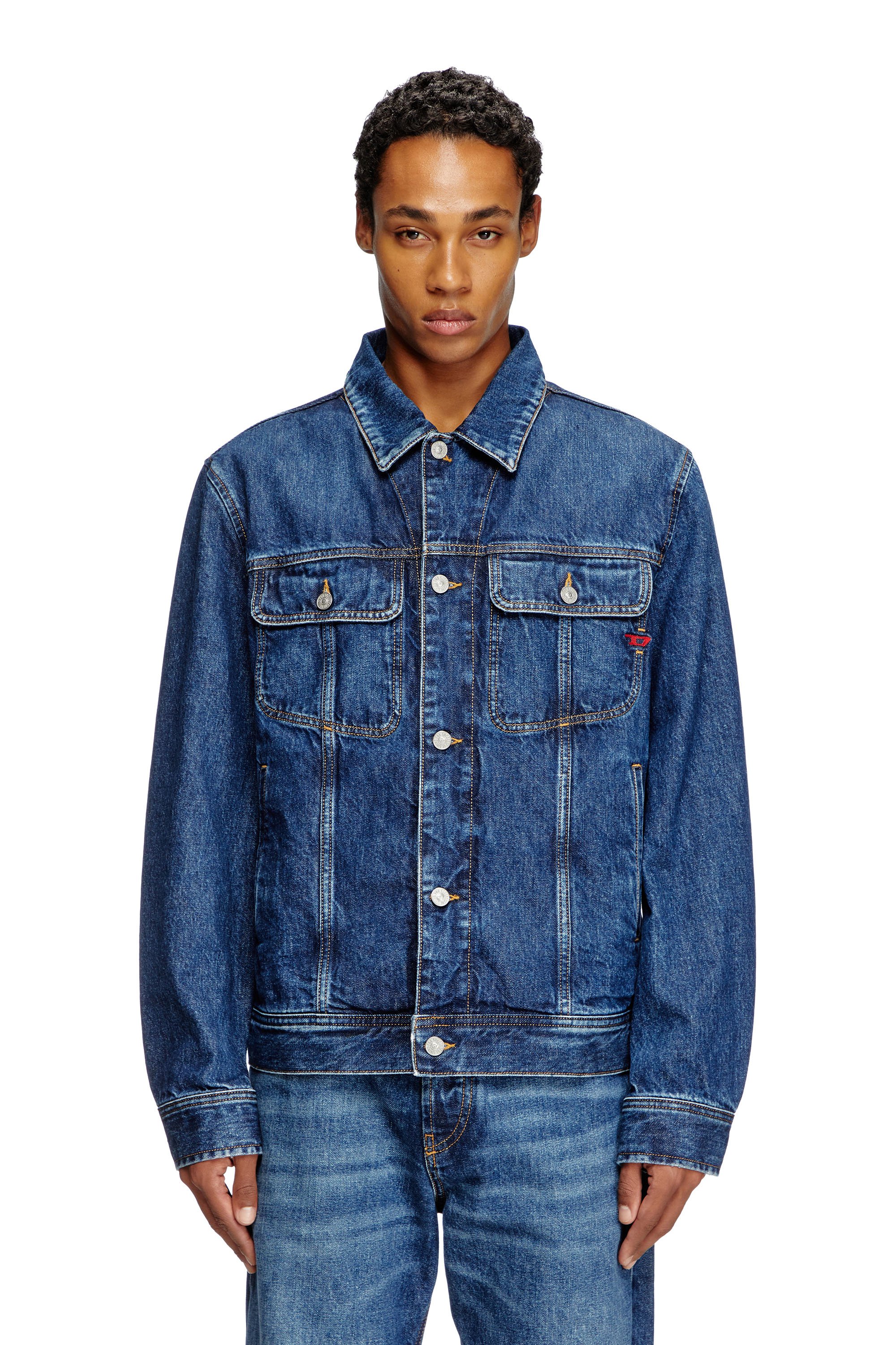 Diesel – Regular-fit trucker jacket – Denim Jackets – Man – Blue