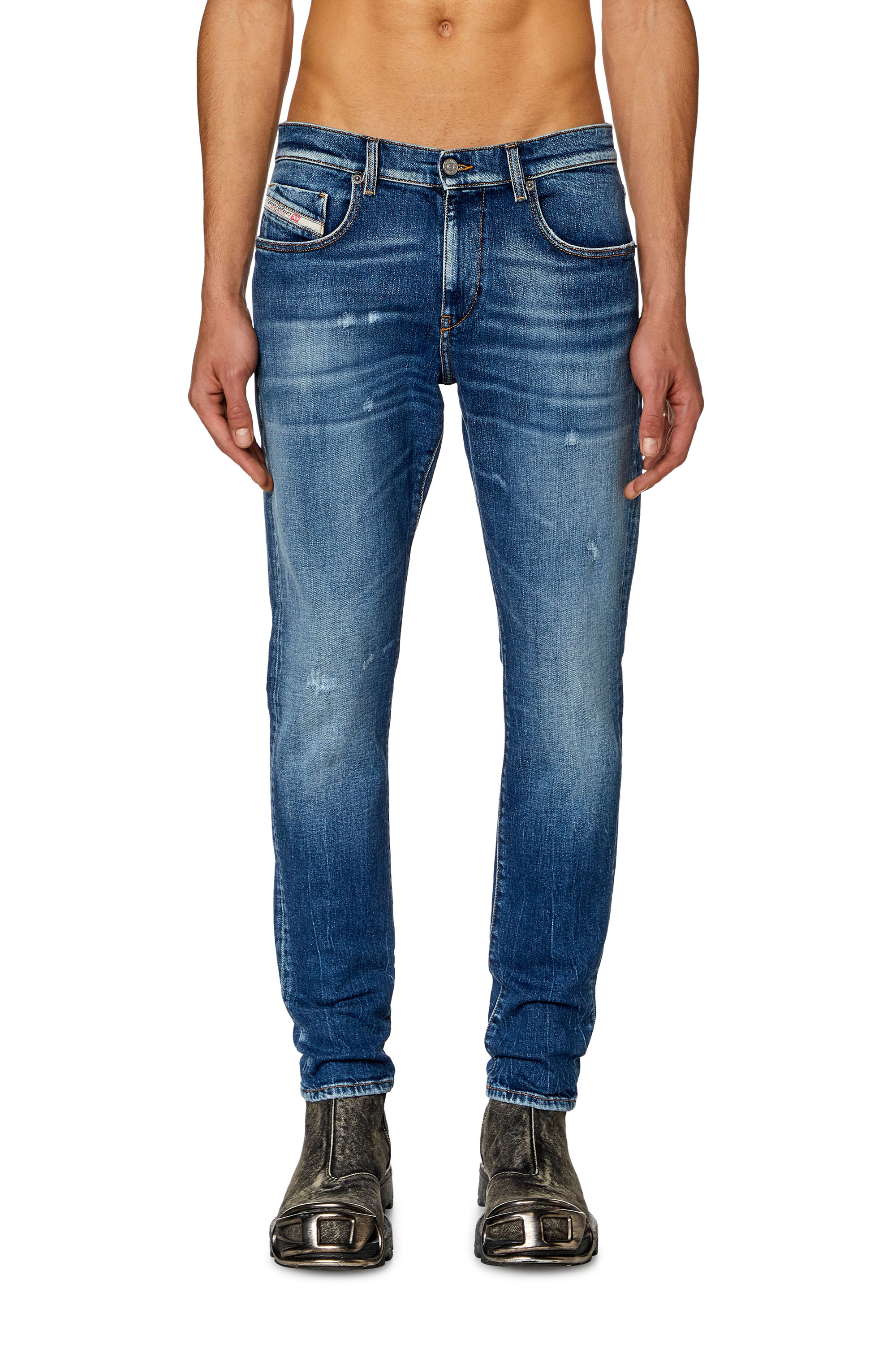 Diesel - Slim Jeans - 2019 D-Strukt - Vaqueros - Hombre - Azul marino