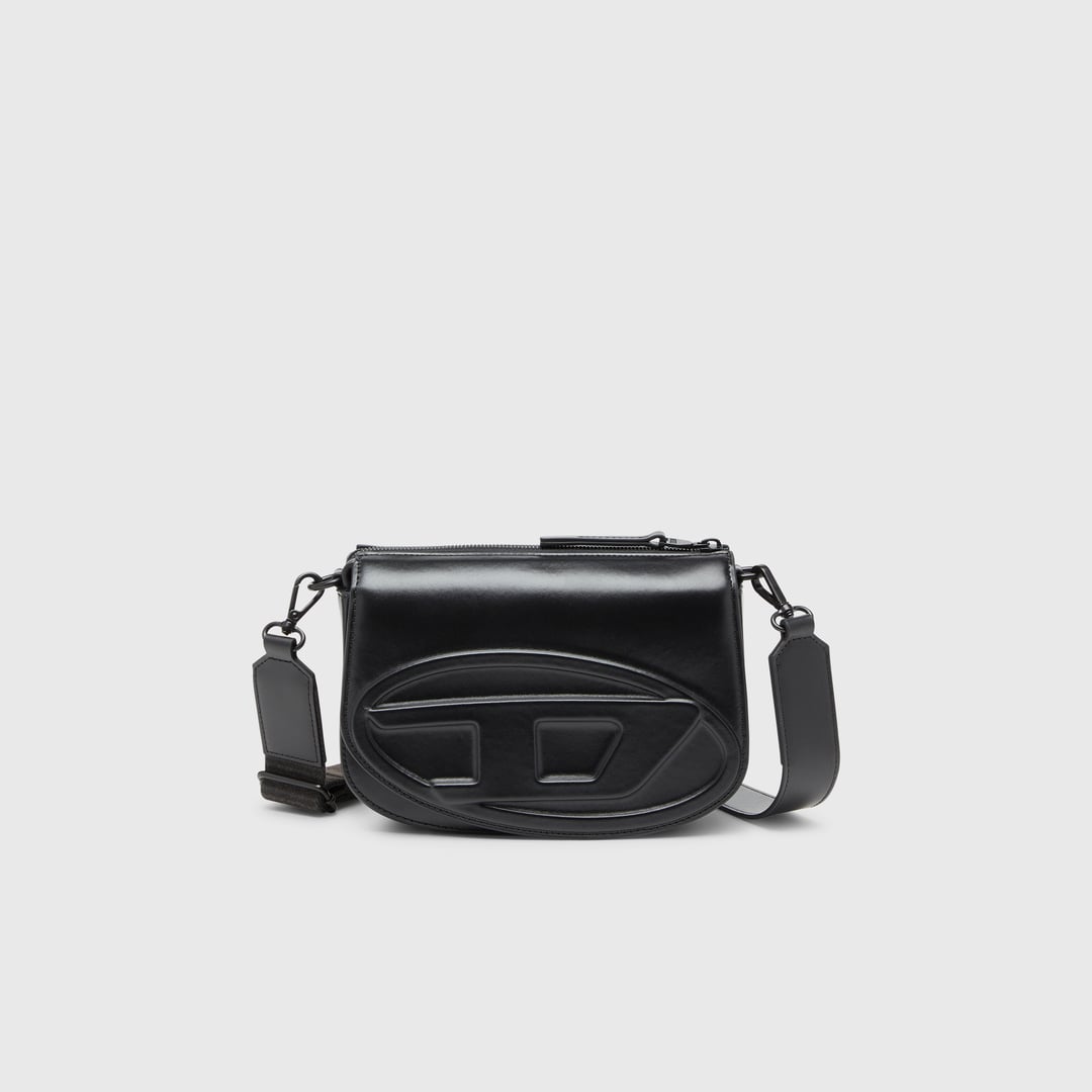 Diesel - 1DR-Camera bag in premium leather - Crossbody Bags - Unisex - Black