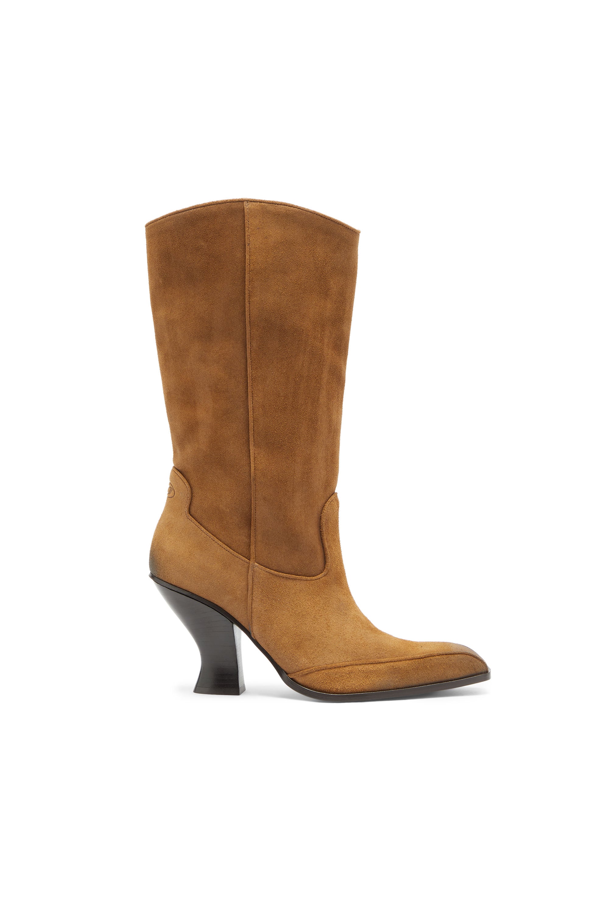 Diesel - D-Luffy - Knee-high boots in suede - Boots - Woman - Brown