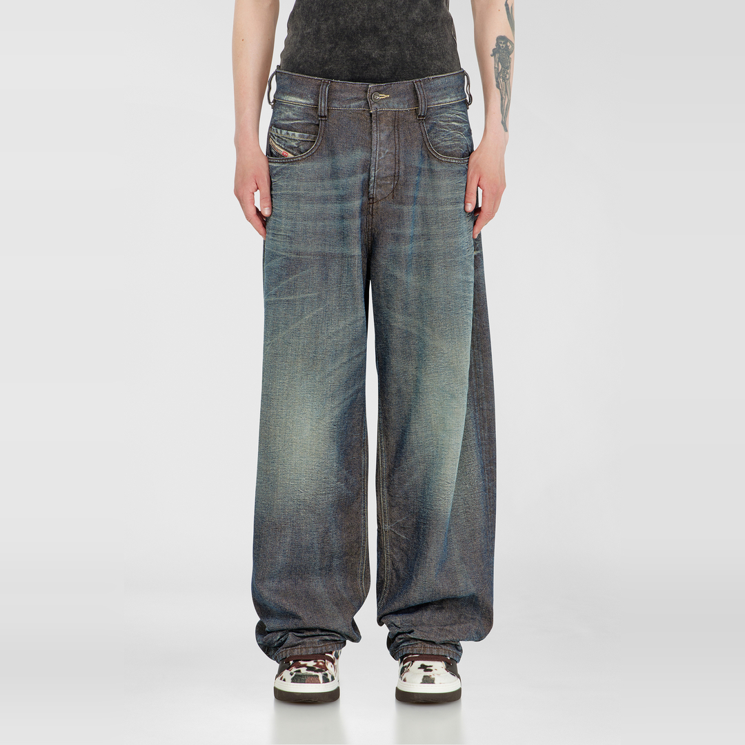 Diesel Jeans Relaxed Taille Moyenne 1997 D-Enim-M,, Fermeture boutonnée