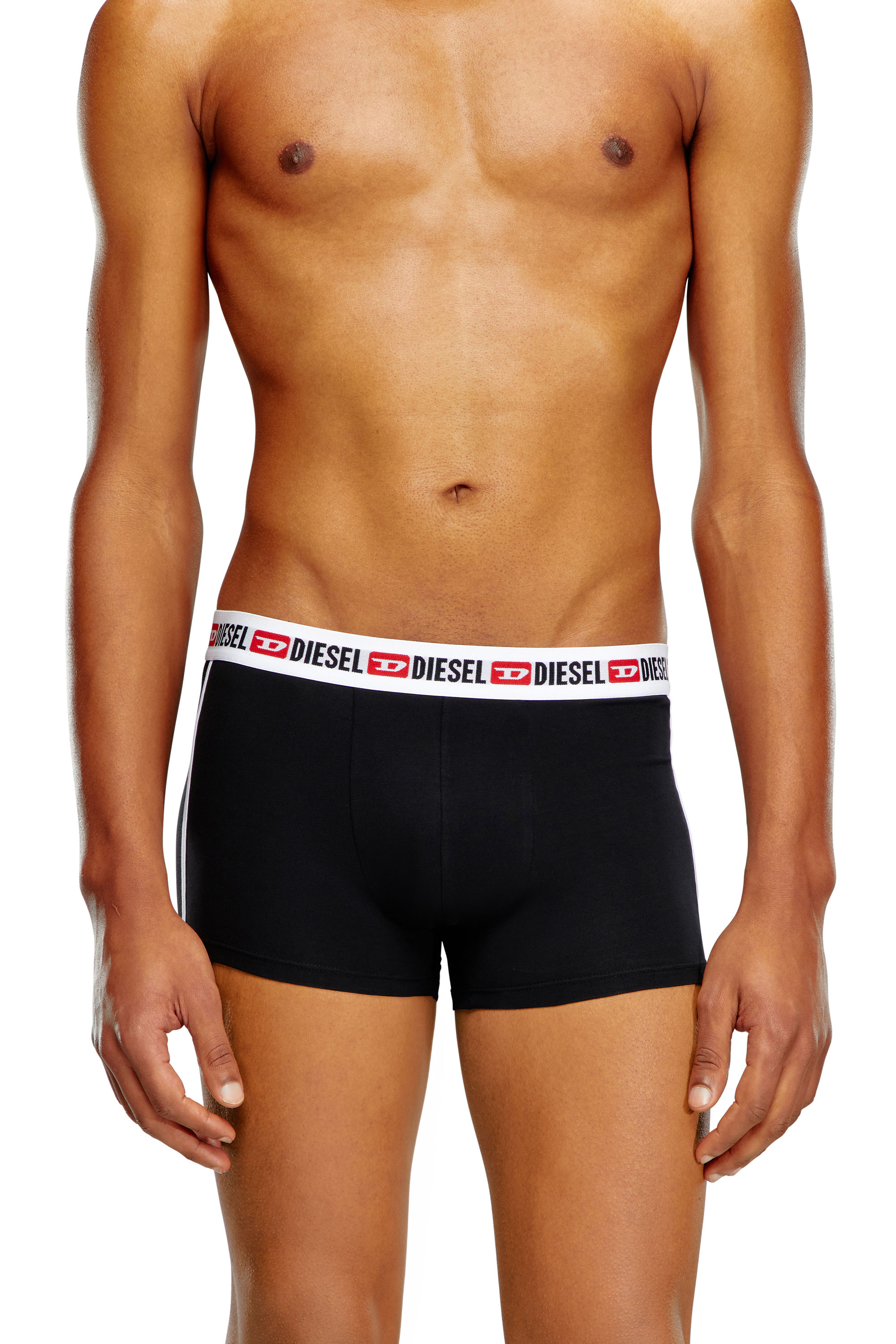 Diesel - Two-pack boxer briefs with side band - Trunks - Man - Black