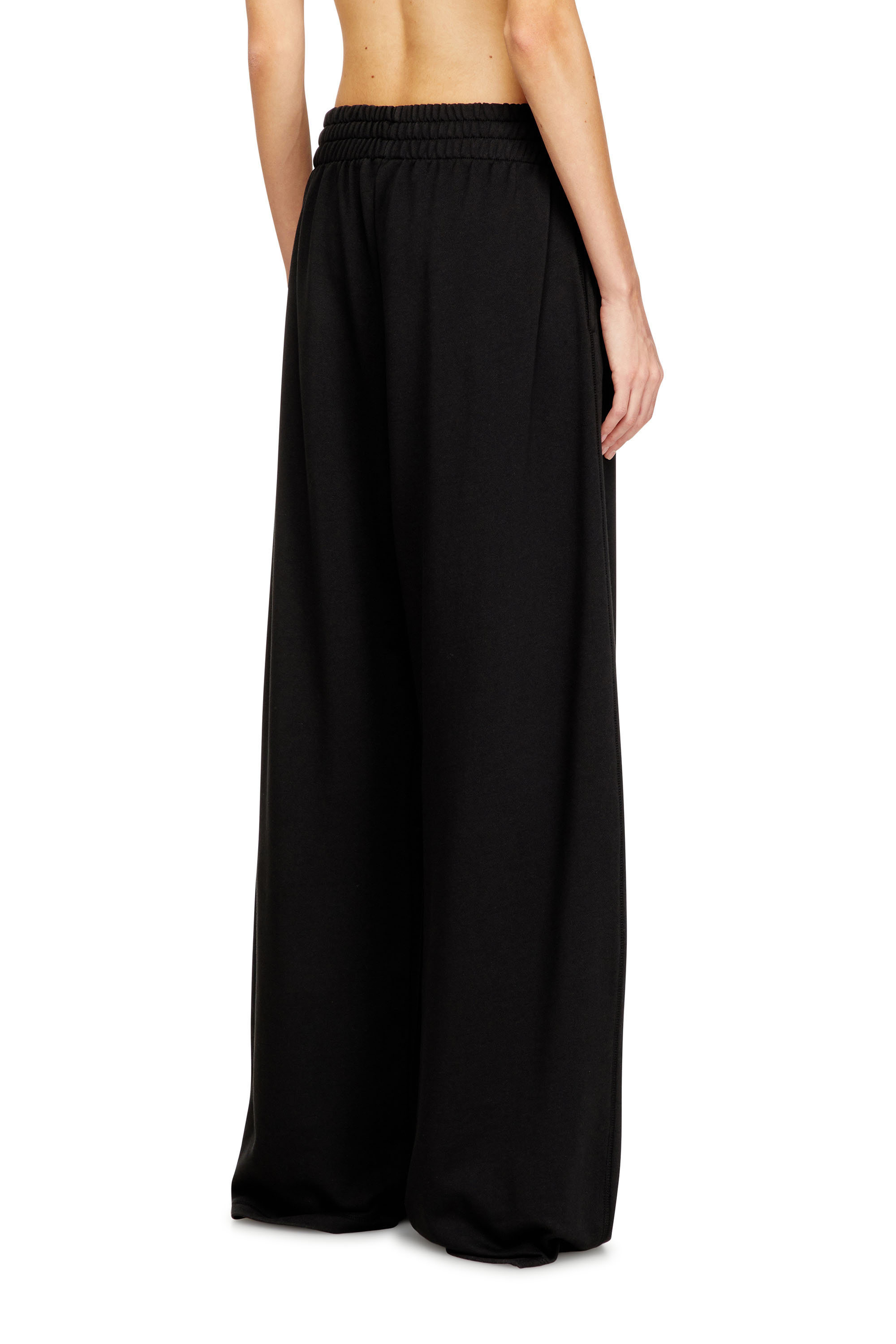 Diesel - P-ZENIA-OD, Woman's Loose track pants with elastic waistband in Black - 3