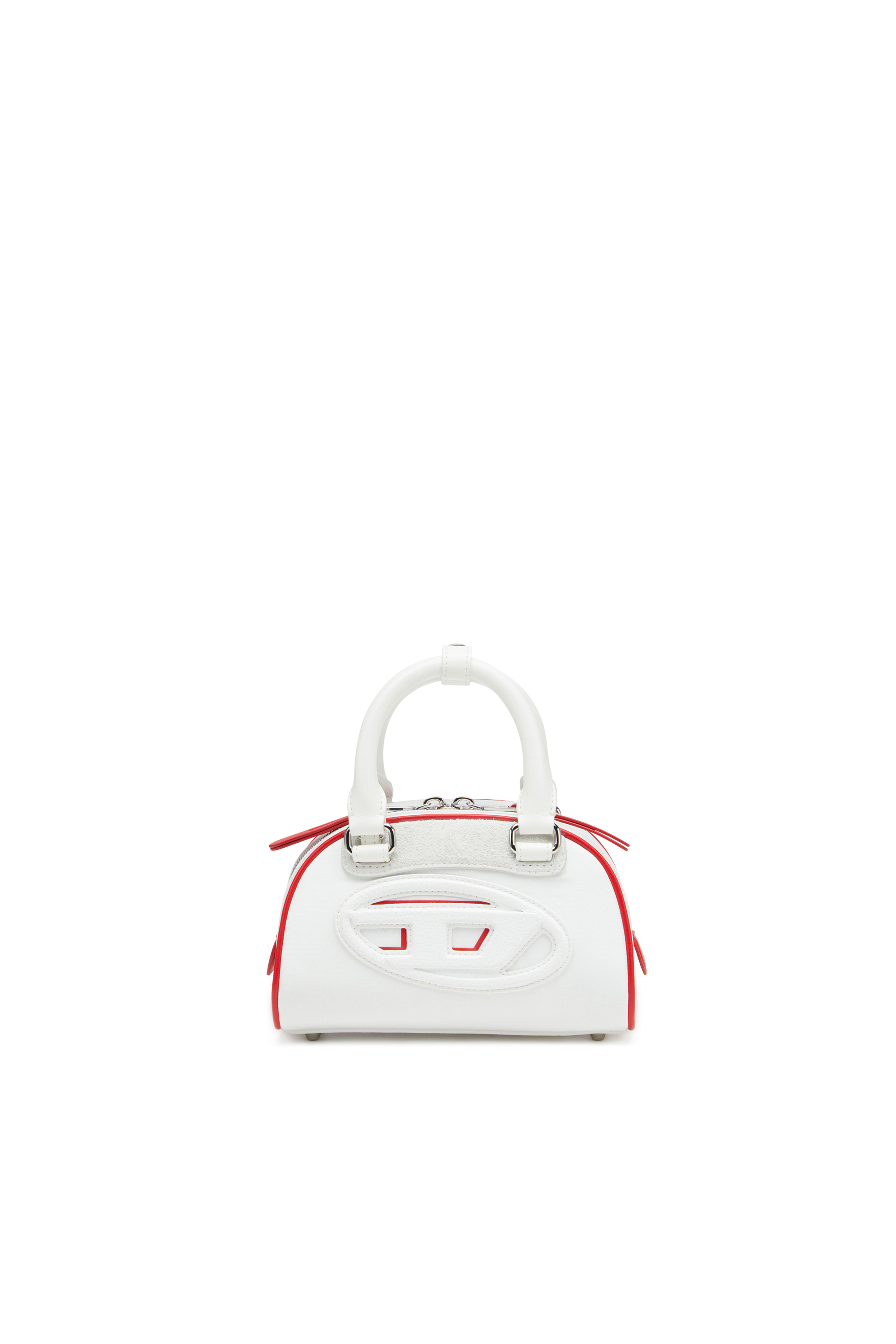 Diesel - 1DR Dome-Colour-block small bowling bag - Crossbody Bags - Woman - White