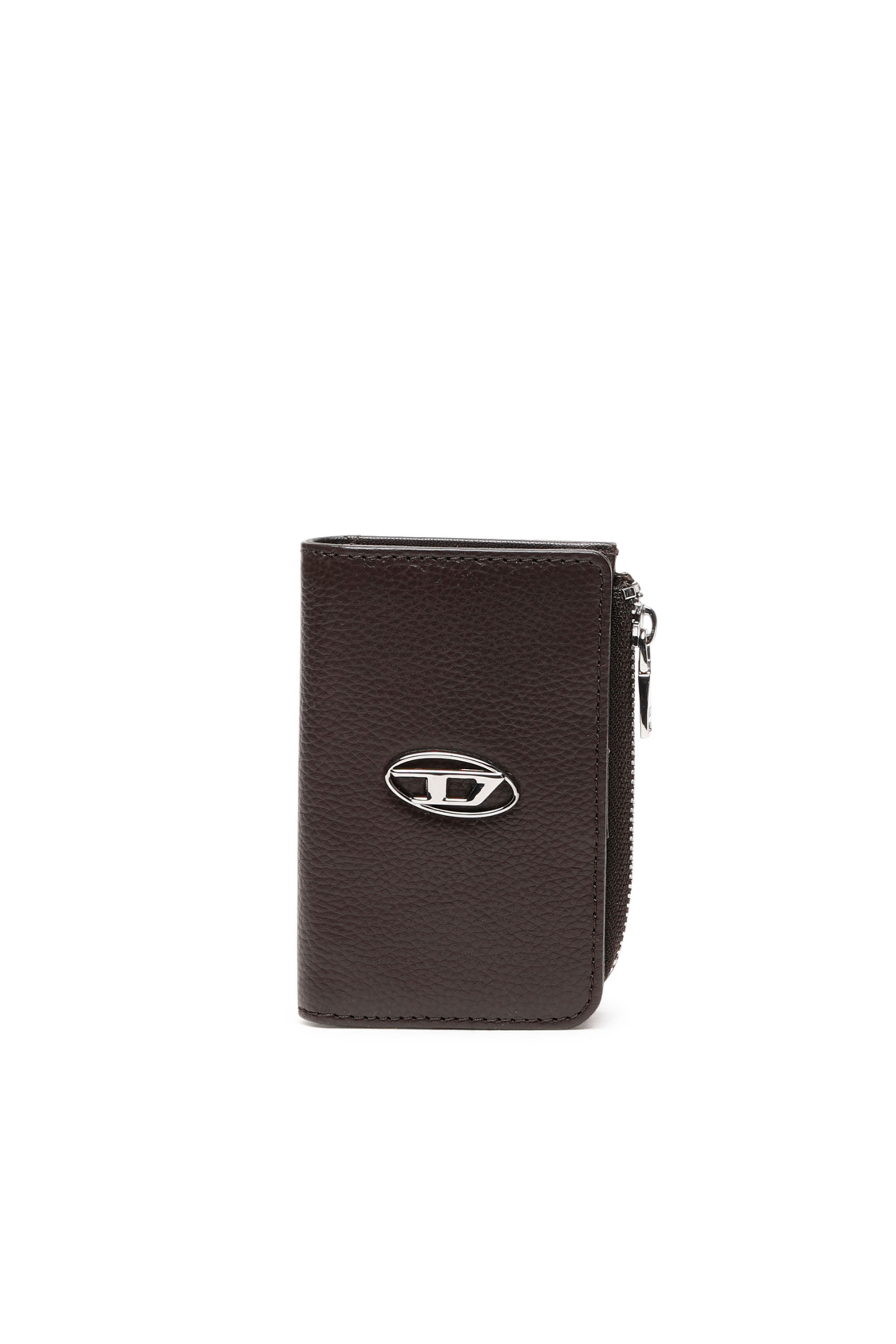 Diesel - Key case in grained leather - Small Wallets - Man - Brown