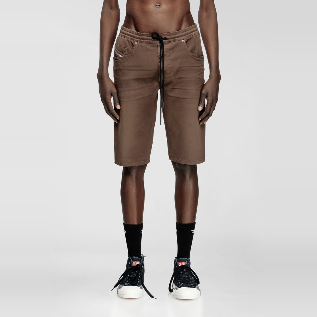 Diesel - Chino shorts in JoggJeans - Denim short pants - Man - Brown