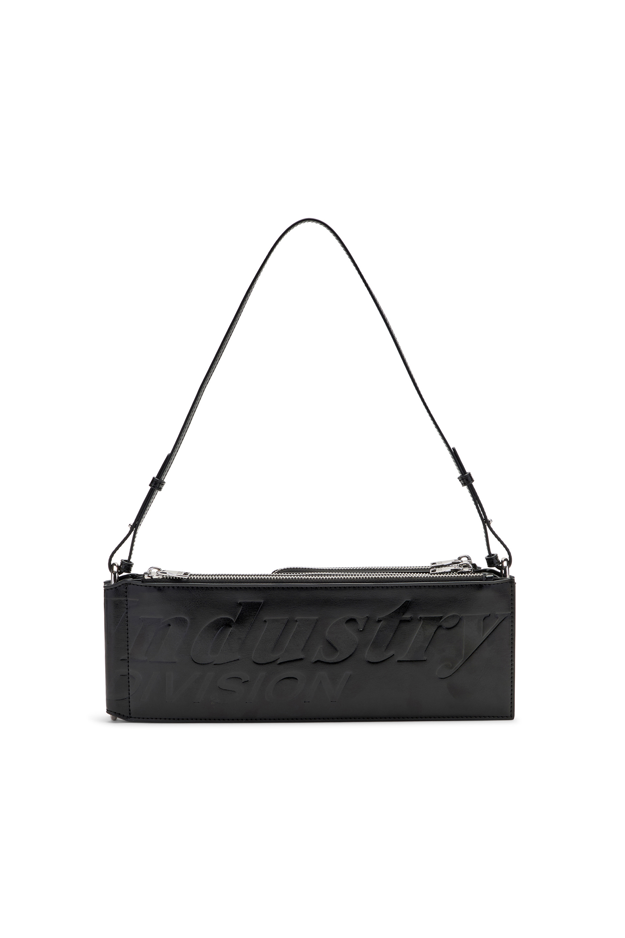 Diesel - FLAG-D SHOULDER BAG X, Unisex's Flag-D-Modular logo-embossed shoulder bag in Black - 3