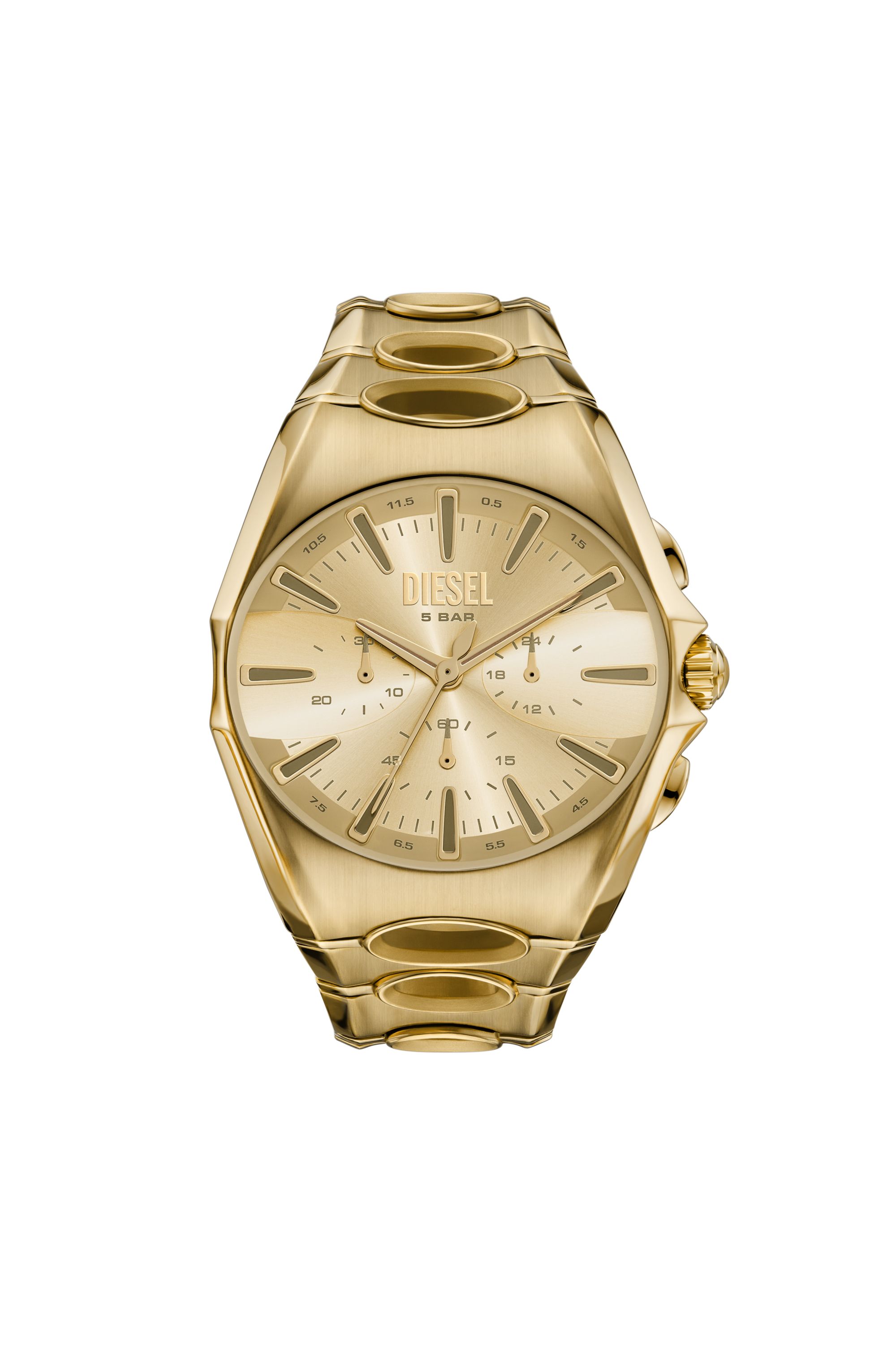 Diesel Hombre Dorado - Reloj D-Curve De Acero Inoxidable Con Tono - Relojes Uni