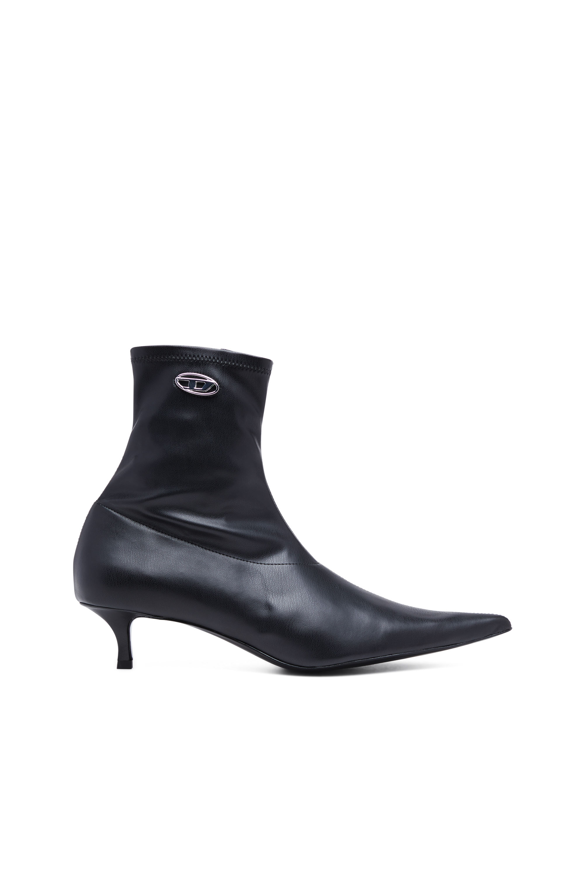 Diesel - D-Kittie AB - Kitten-heel ankle boots - Flats - Woman - Black
