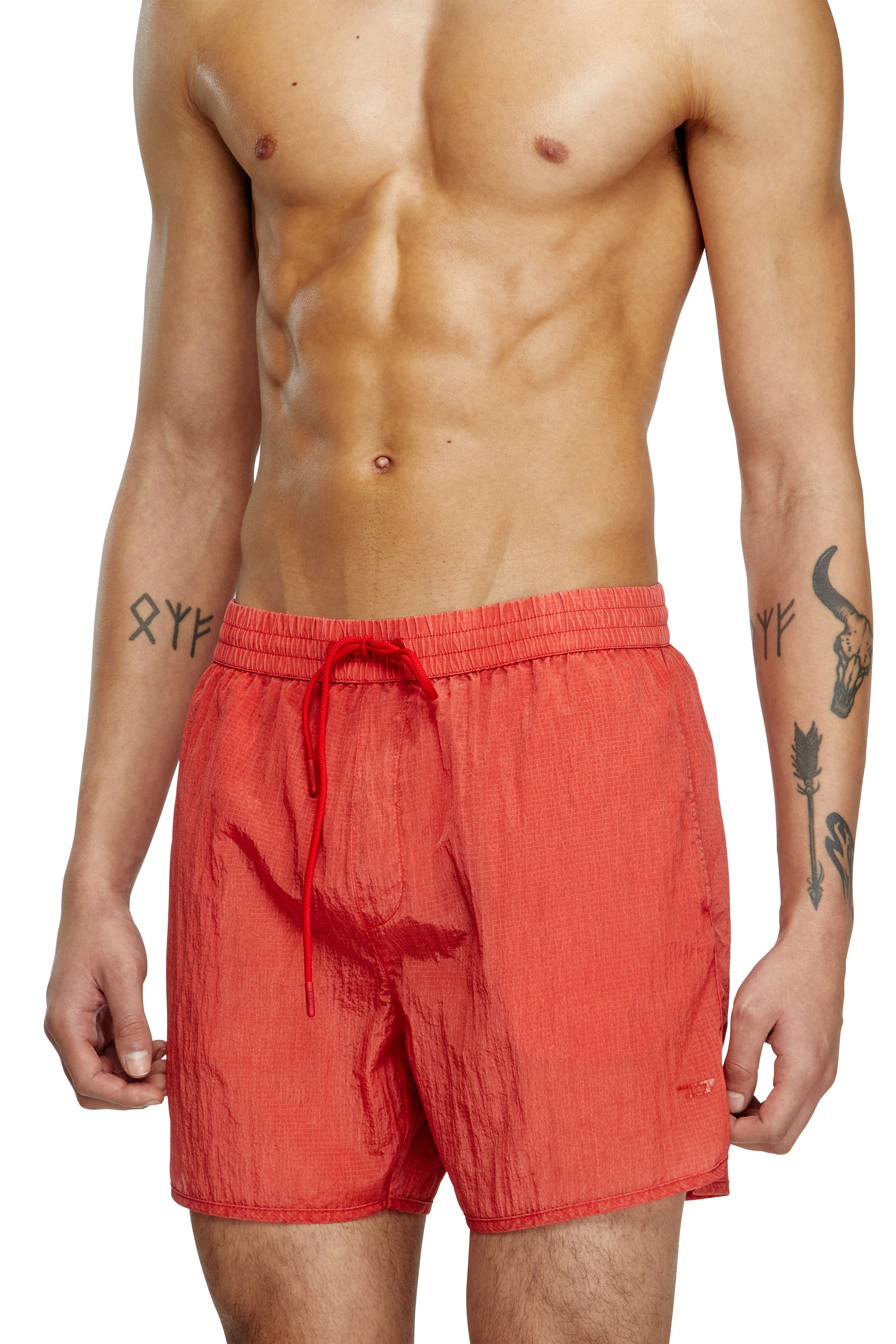 Diesel - Mid-length swim shorts in treated ripstop - Swim shorts - Man - To Be Defined