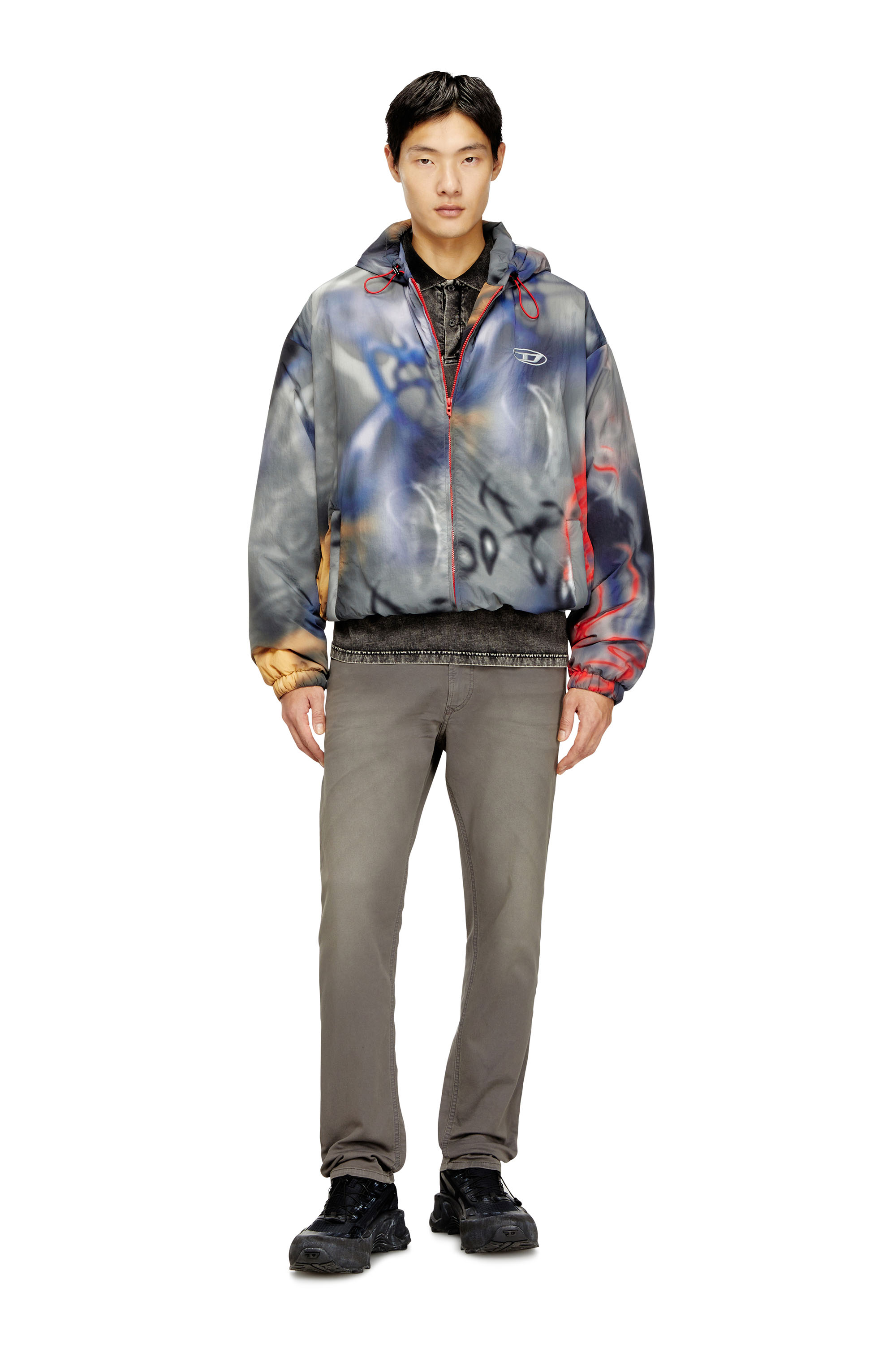 Diesel - Man's Regular 2032 D-Krooley-BW Joggjeans® 0670M, Grey - 2