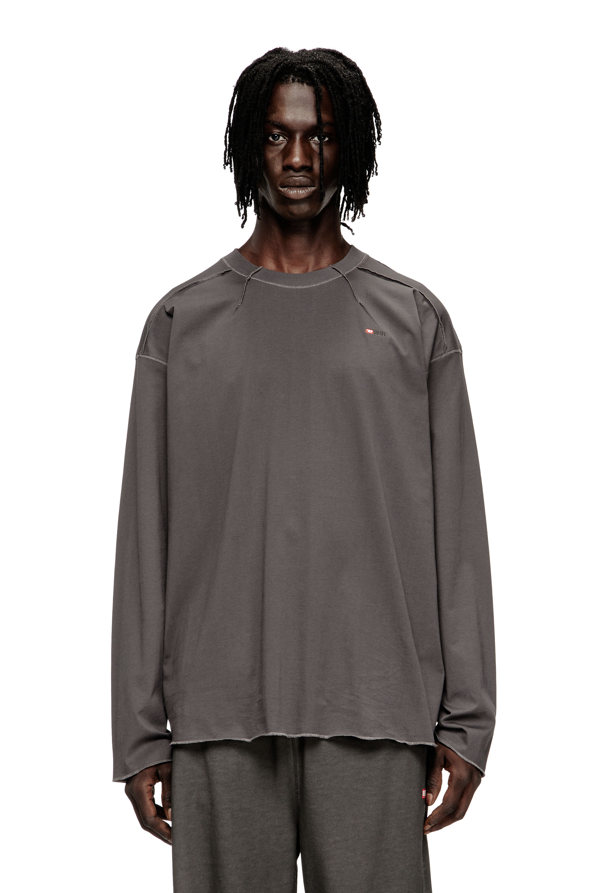Diesel Cotton T-shirt In Gray