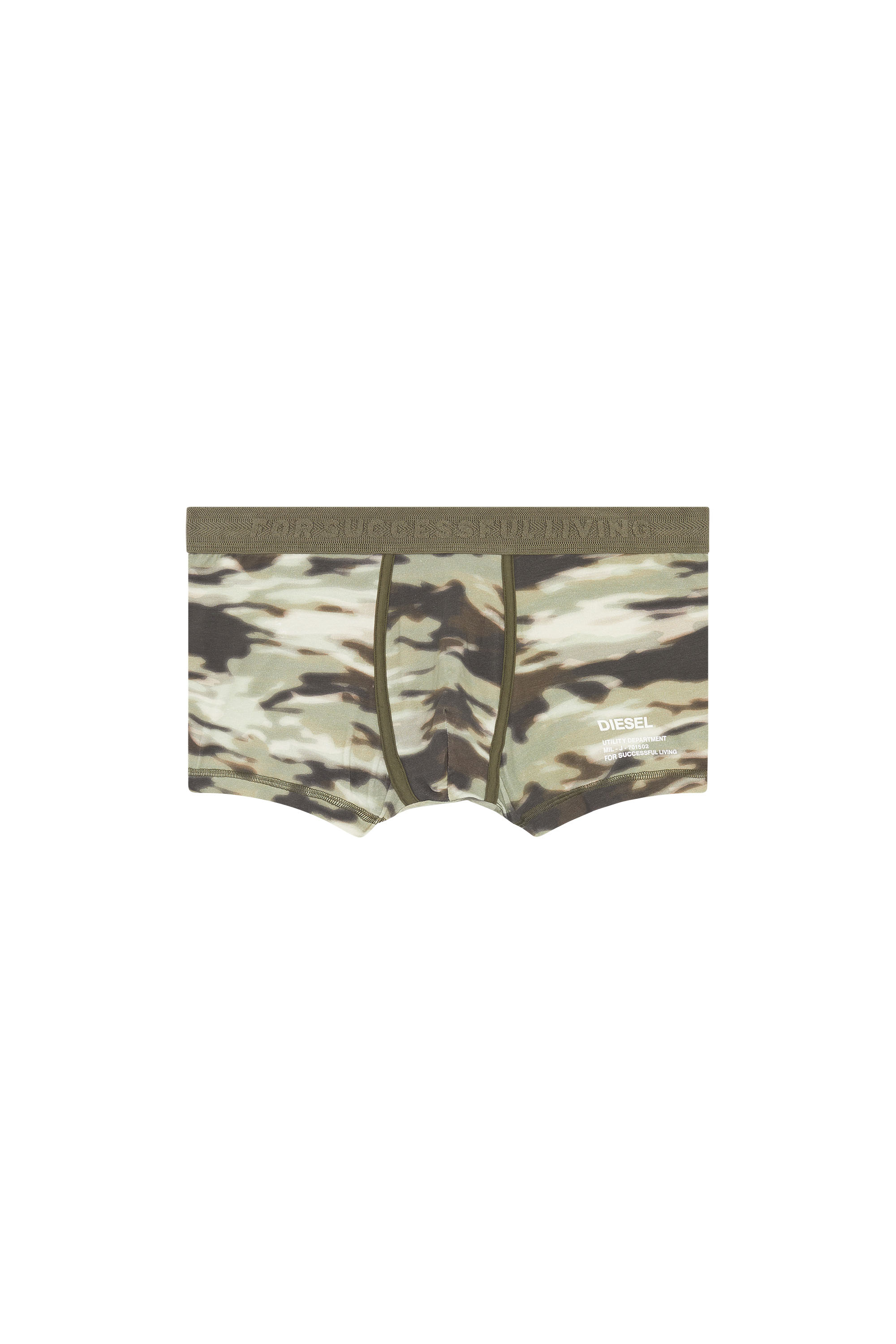 Diesel - Boxer briefs with camouflage print - Trunks - Man - Green