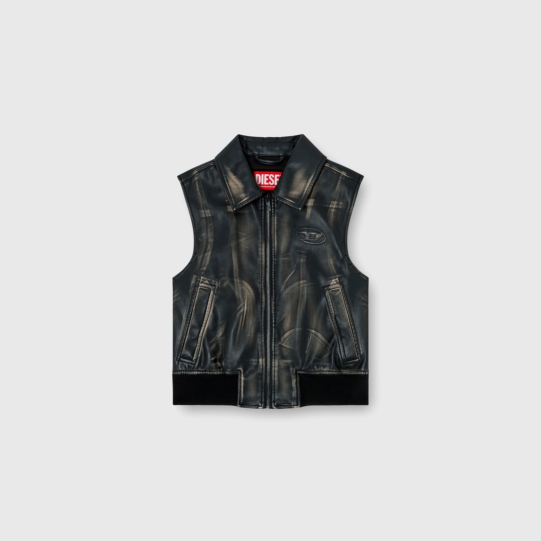 Diesel - Veste bomber avec effet usé - Vestes - Femme - Marron