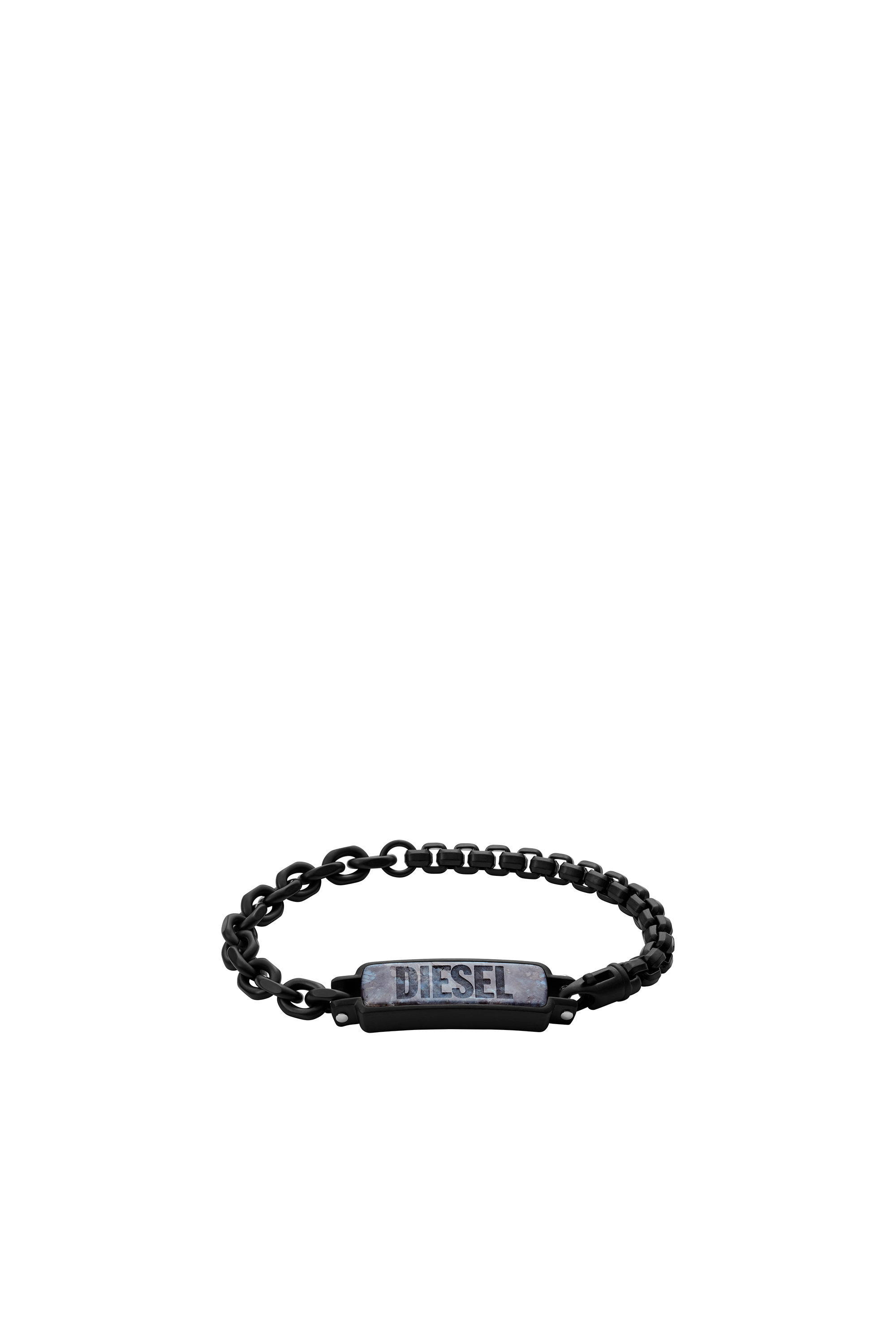 Diesel - Labradorite and Stainless Steel ID Bracelet - Bracelets - Man - Black
