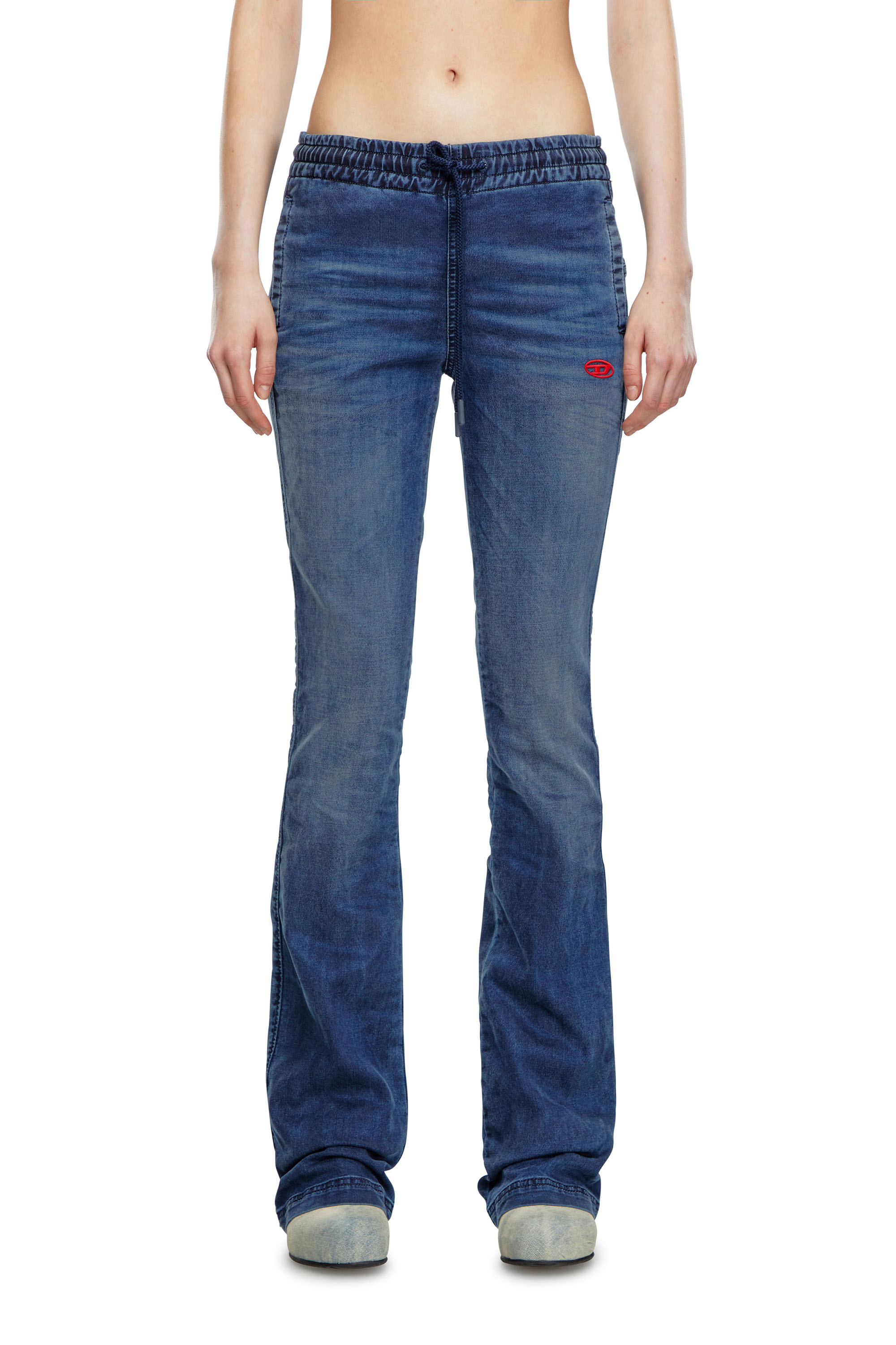 Diesel Bootcut And Flare 2069 D-ebbey Joggjeans In Blue