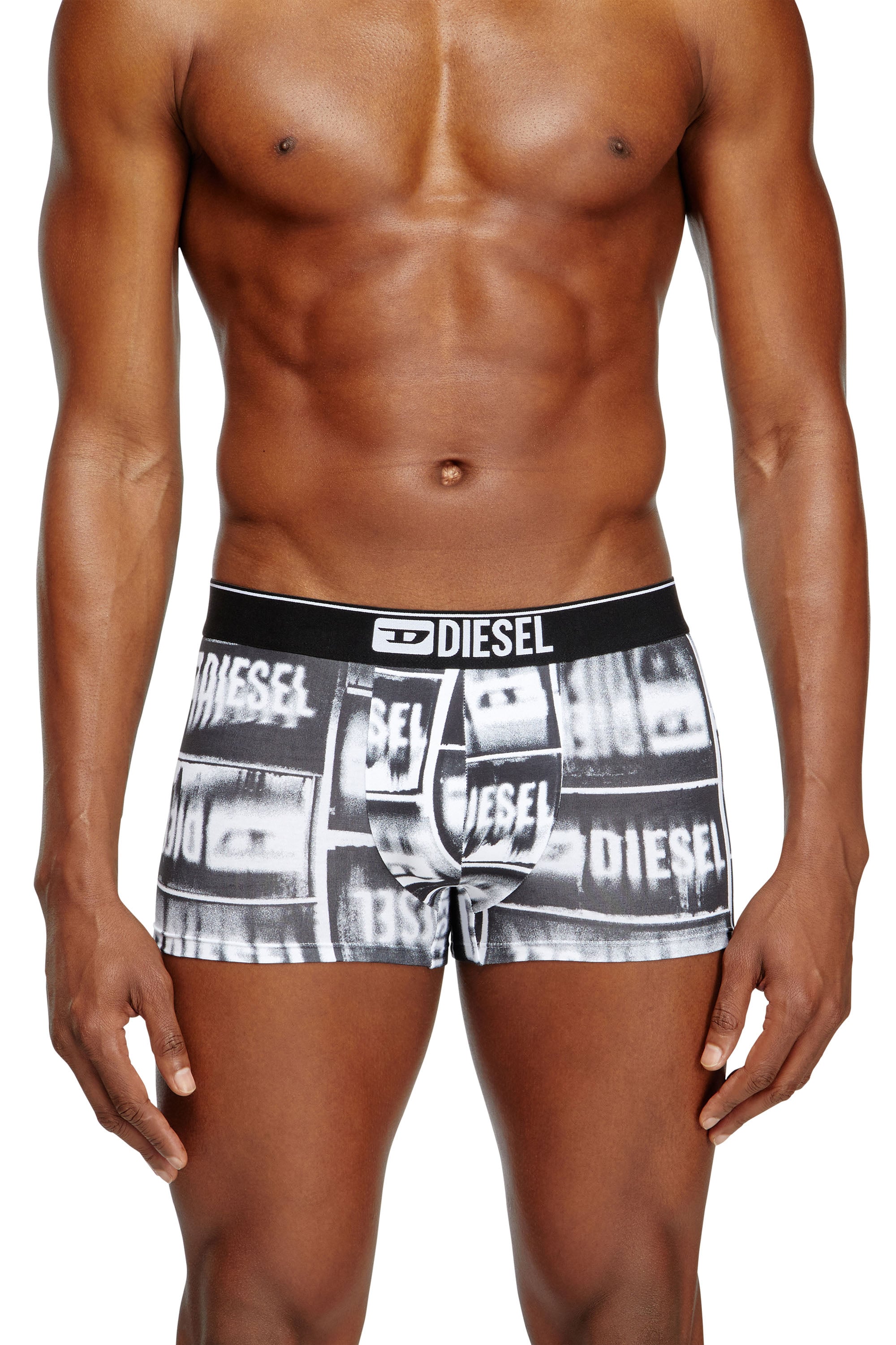 Diesel Men's Multicolor - Three-Pack Boxer Briefs In Stretch Cotton - Trunks - Man Small