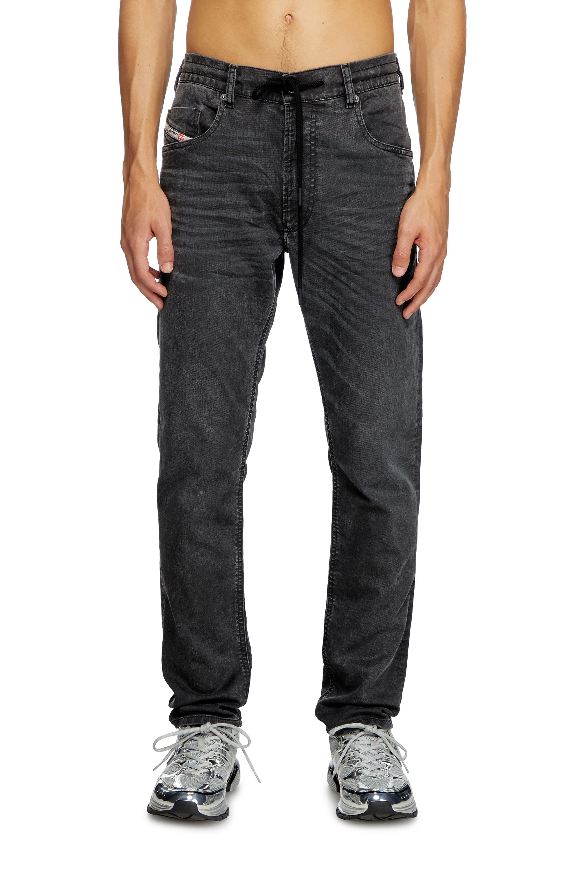 Diesel - Man's Regular 2032 D-Krooley Joggjeans&reg; 09J75, Black - 3