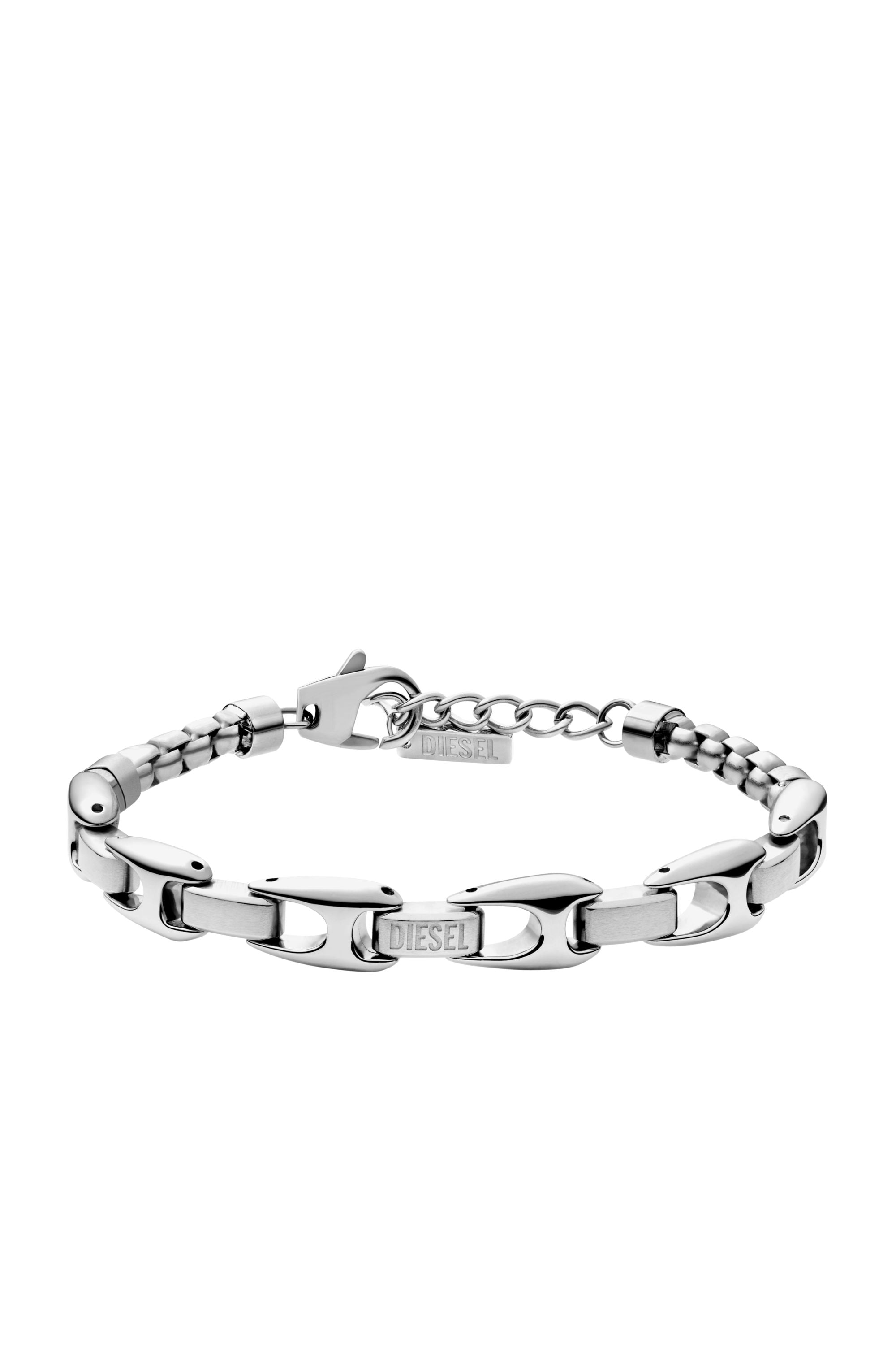 Diesel - Stainless steel chain bracelet - Bracelets - Unisex - Silver