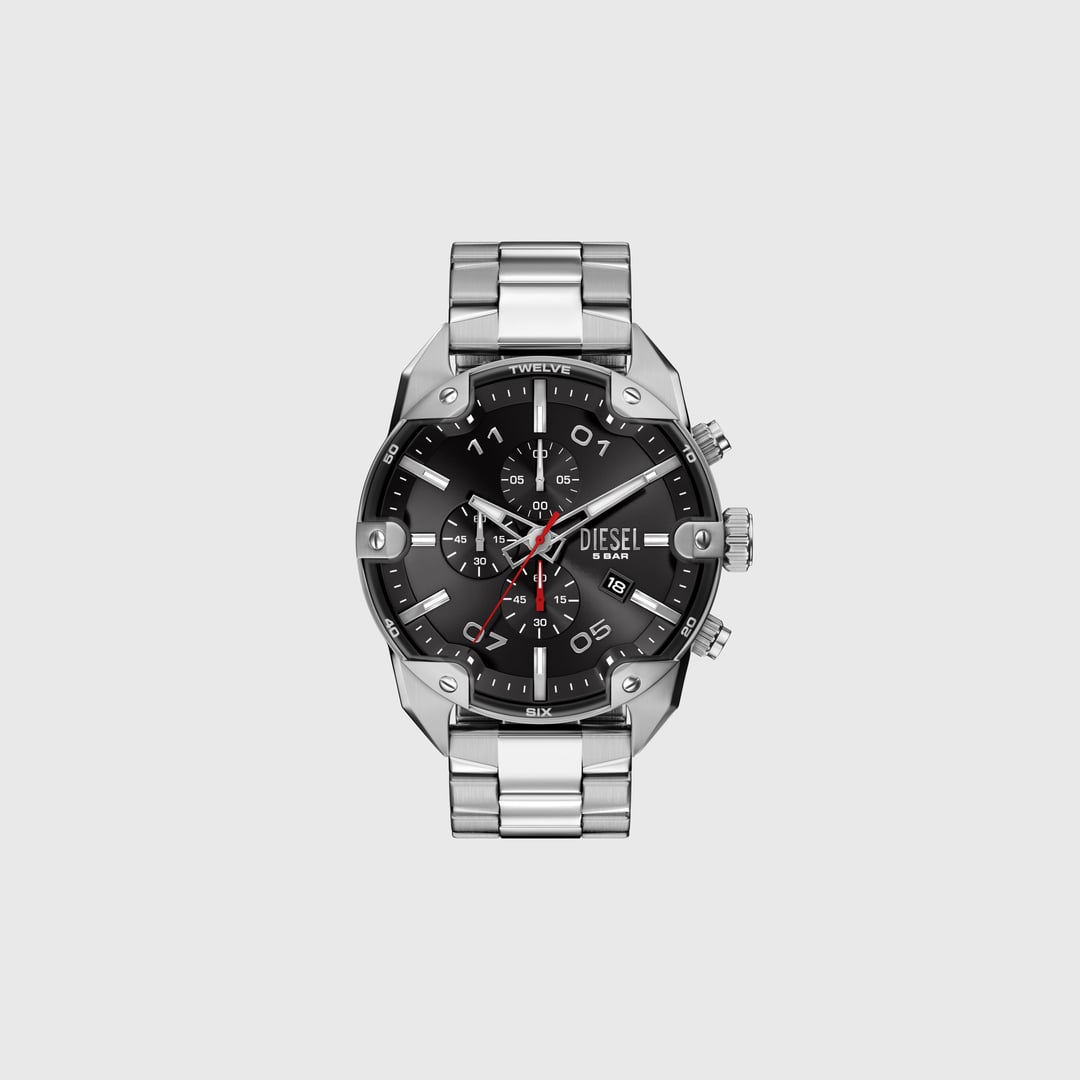 Diesel - Spiked Stainless Steel Watch - Timeframes - Man - Silver
