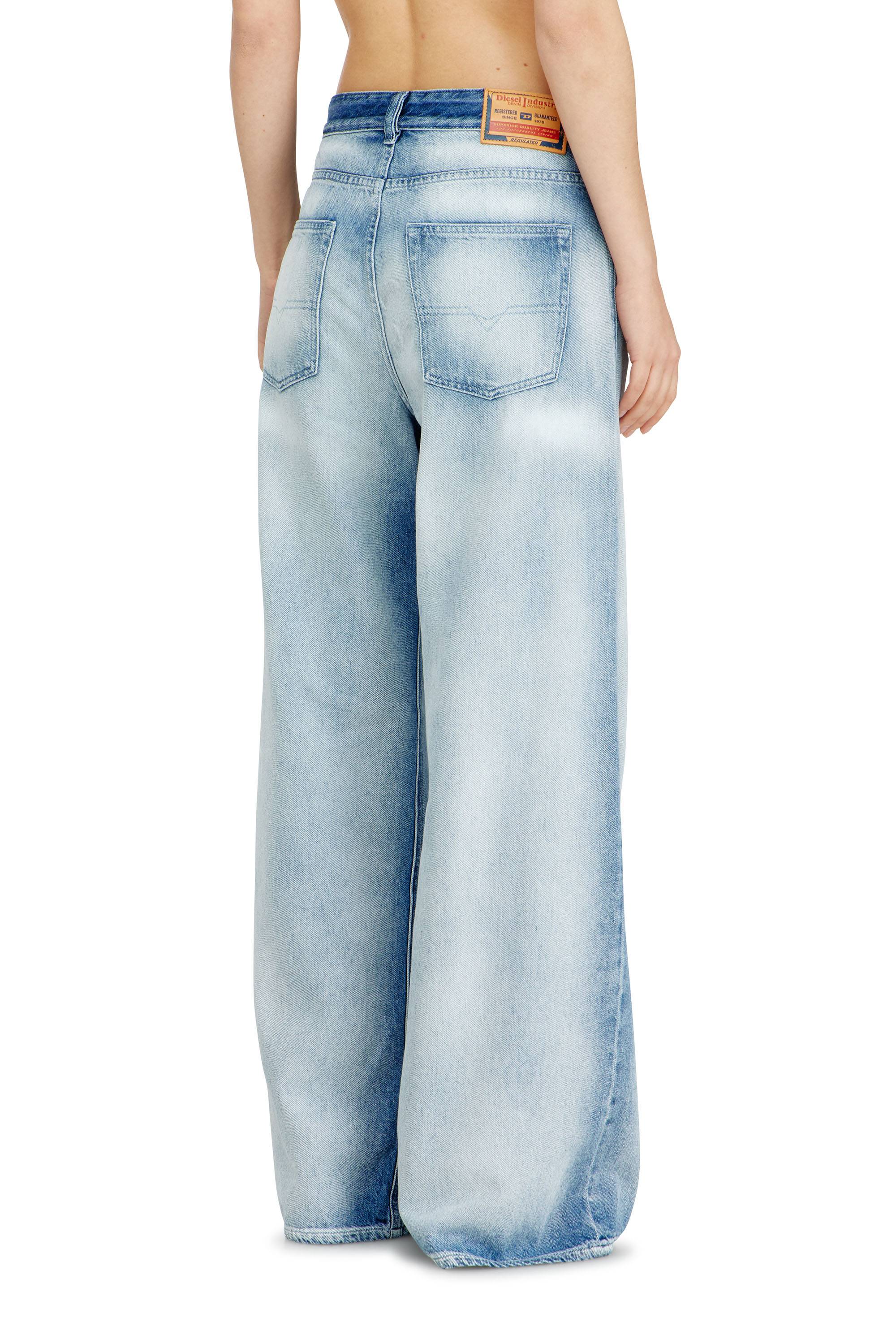 Diesel - Woman's Relaxed Jeans 1996 D-Sire 09P29, Light Blue - 3