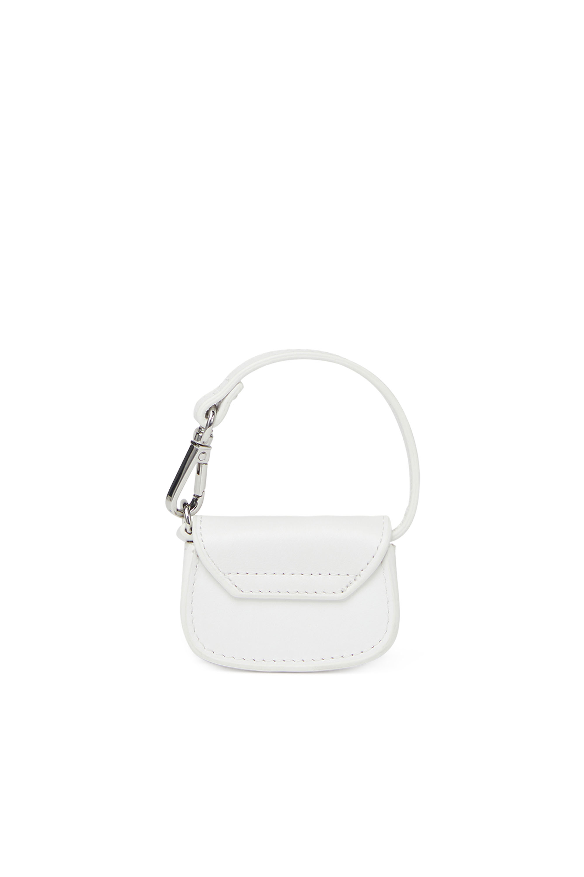 Diesel - 1DR MICRO, Woman's Leather bag charm in White - 3
