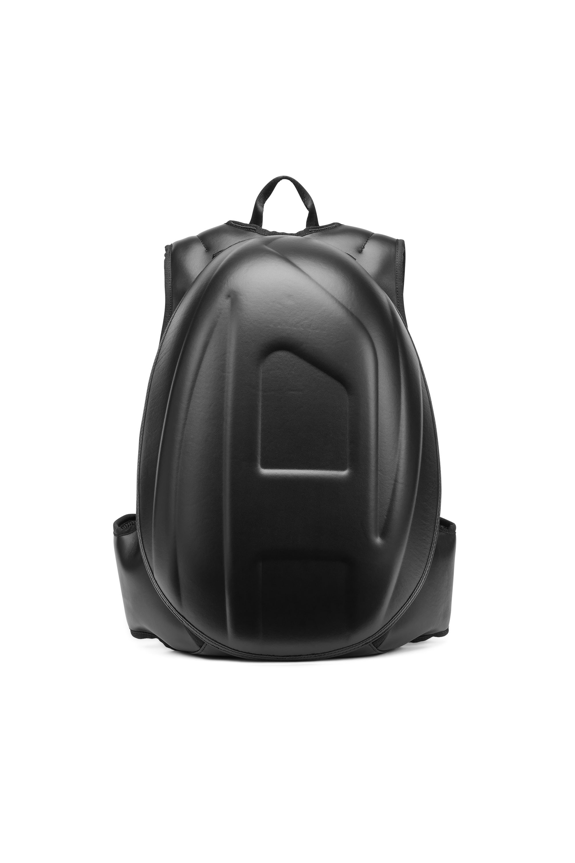 Diesel - 1DR-Pod Backpack - Sac à dos en cuir à coque rigide - Sacs à dos - Homme - Noir