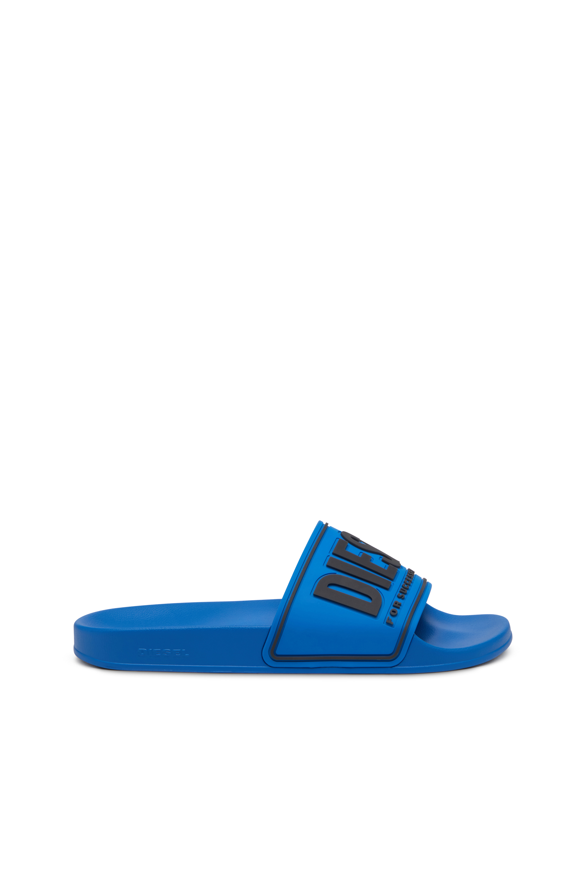Diesel Sa-mayemi-pool Slides With 3d Logo In Multi