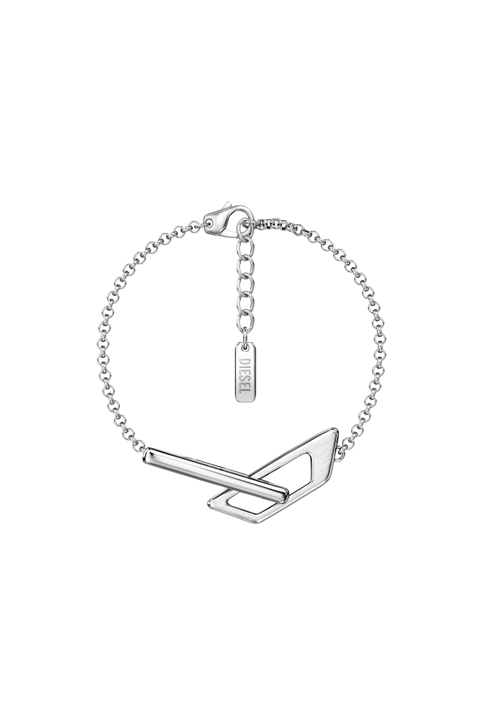 Diesel - Stainless Steel Chain Bracelet - Bracelets - Unisex - Silver