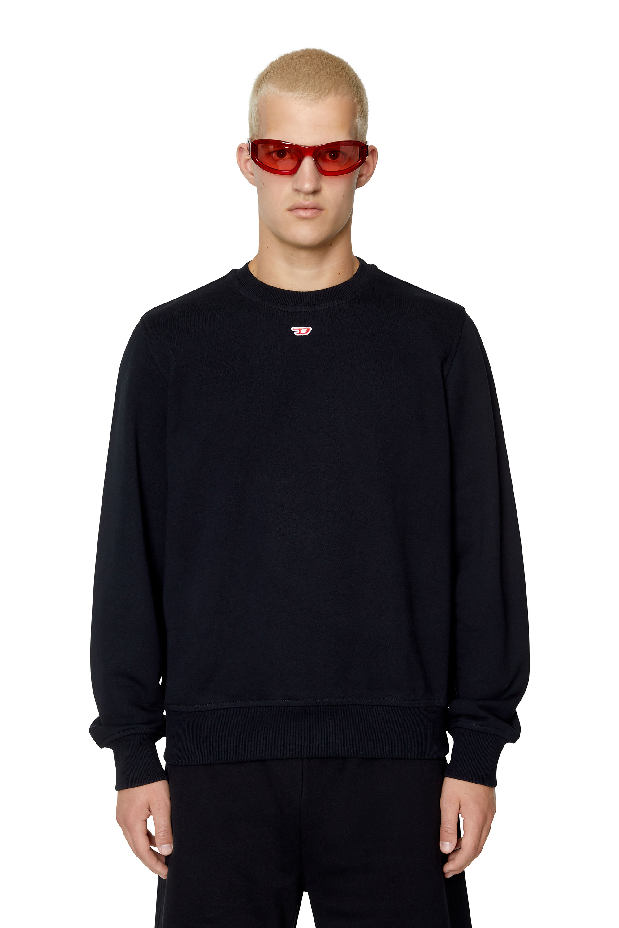 Shop Diesel Sweatshirt With D Logo In Black